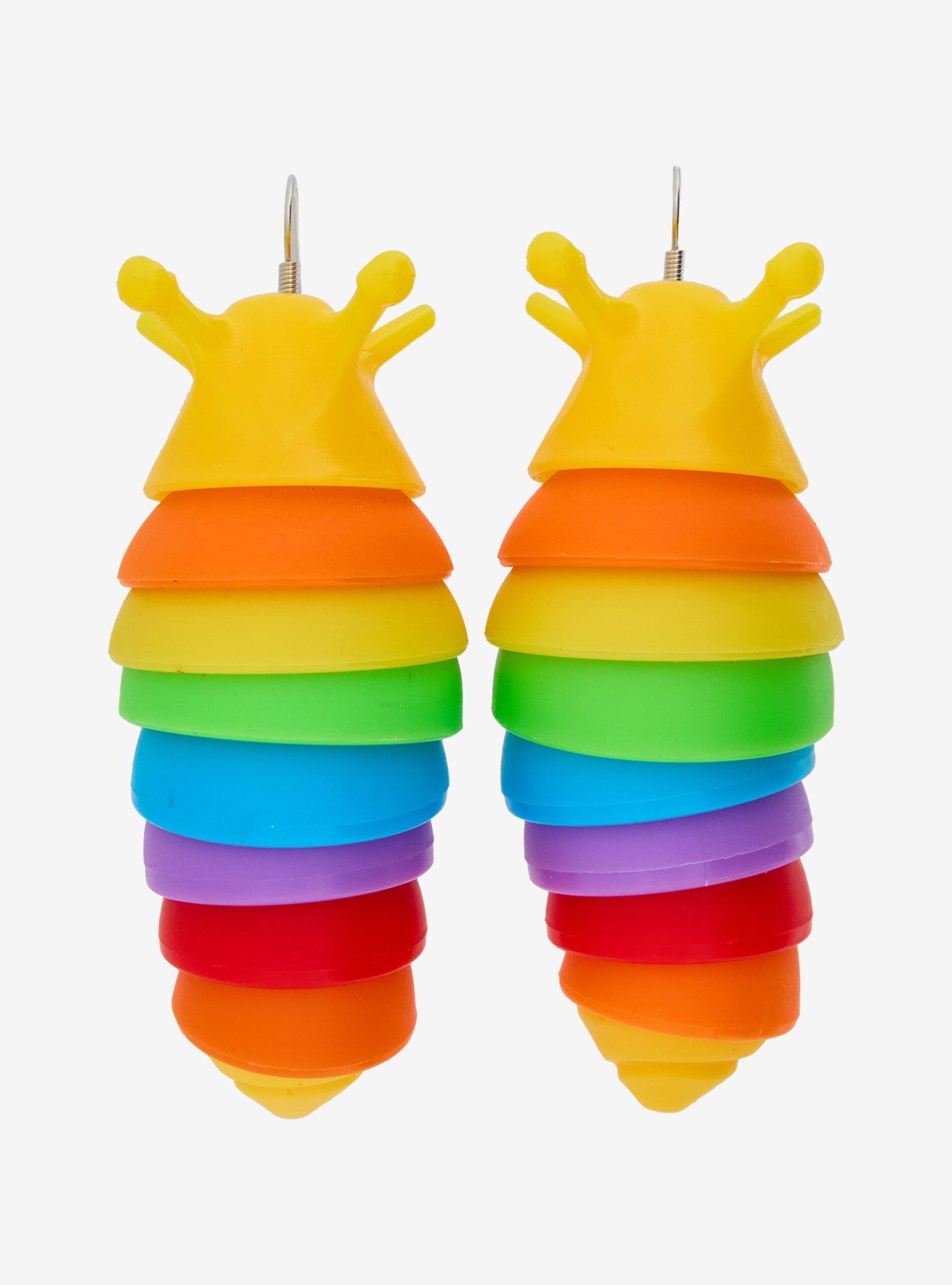 Sweet Society Rainbow Slug Drop Earrings, , hi-res