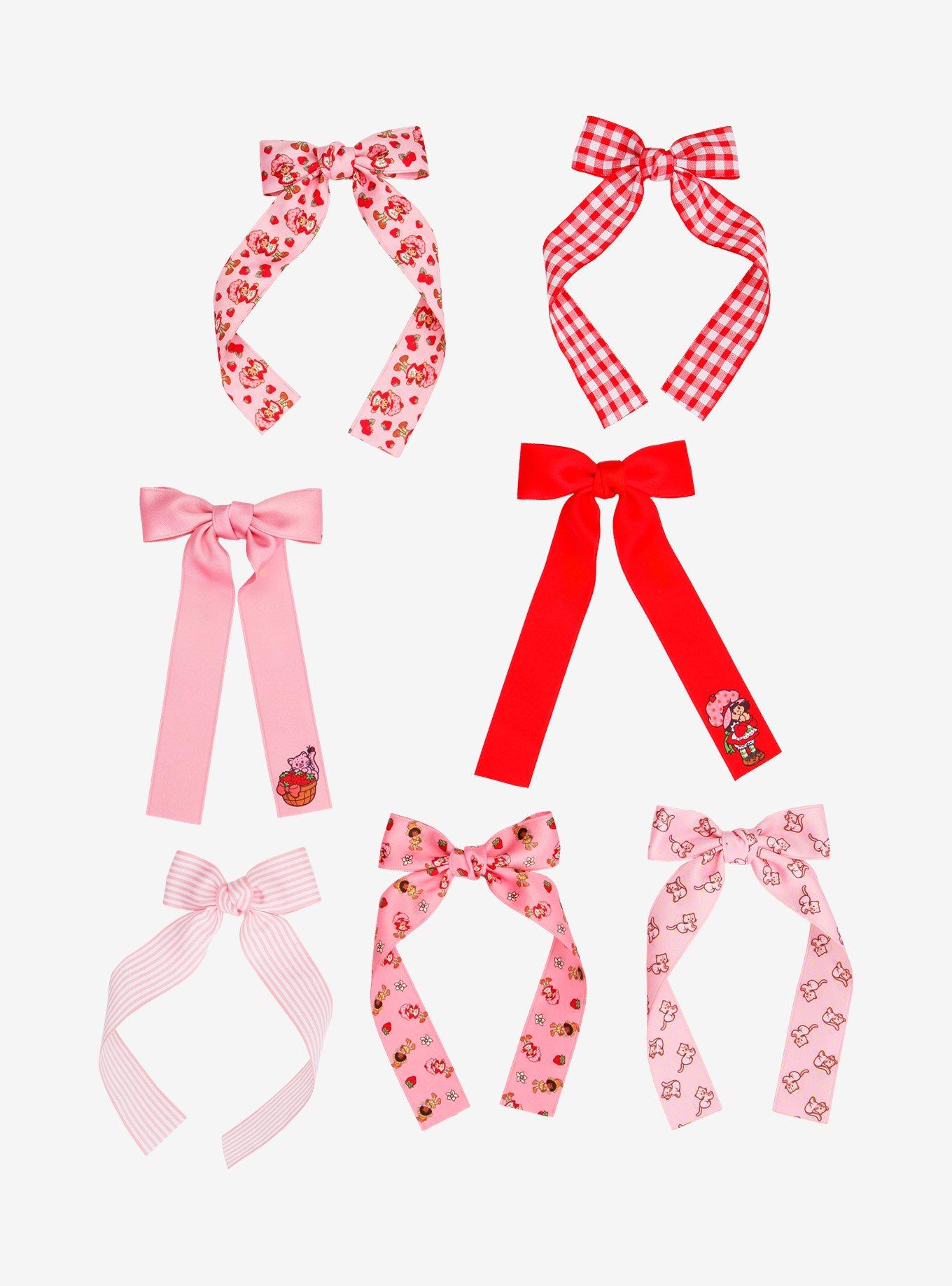 Strawberry Shortcake Character Hair Bow Set