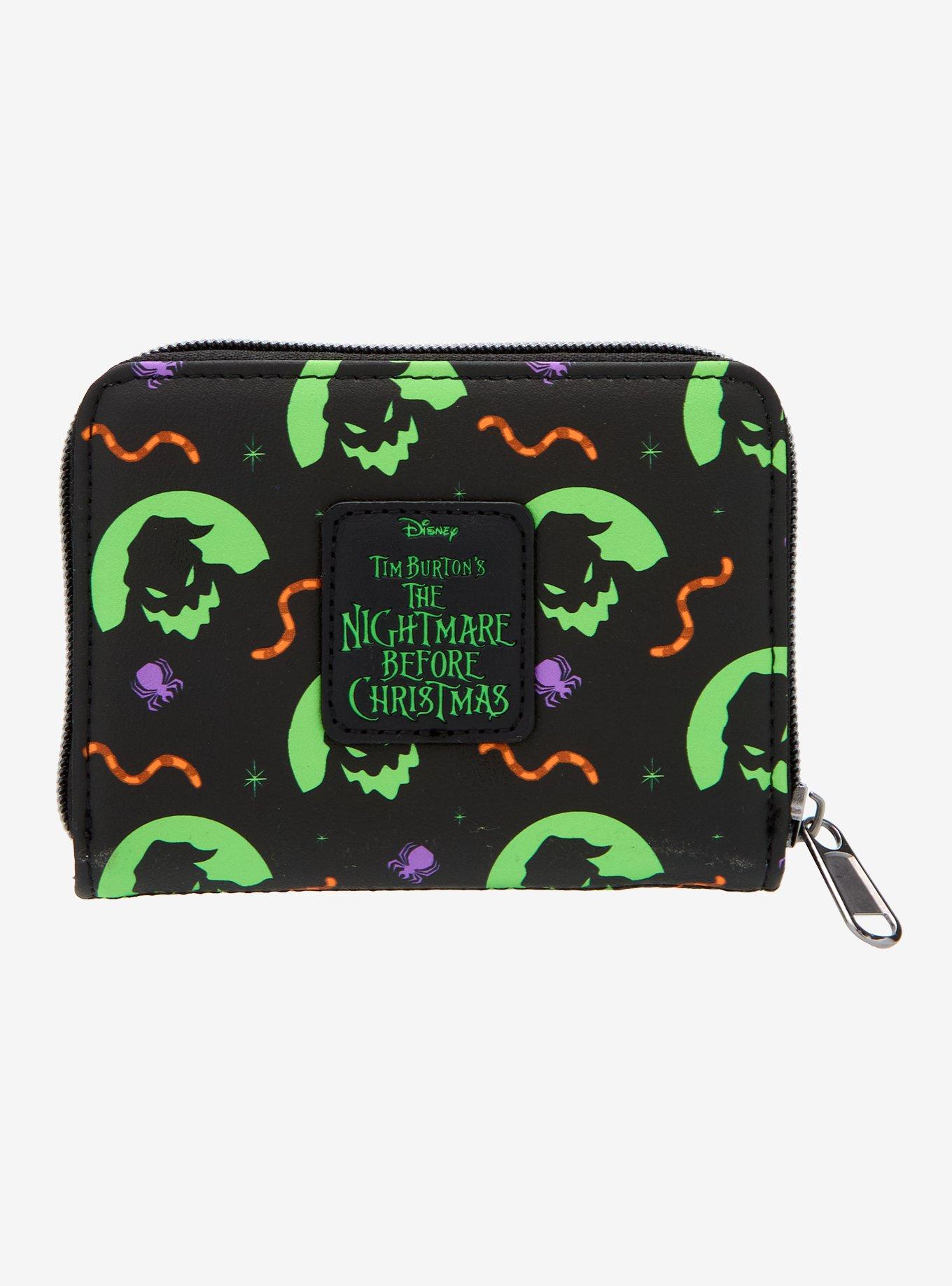 Loungefly The Nightmare Before Christmas Oogie Boogie Metallic Mini Zipper Wallet, , alternate