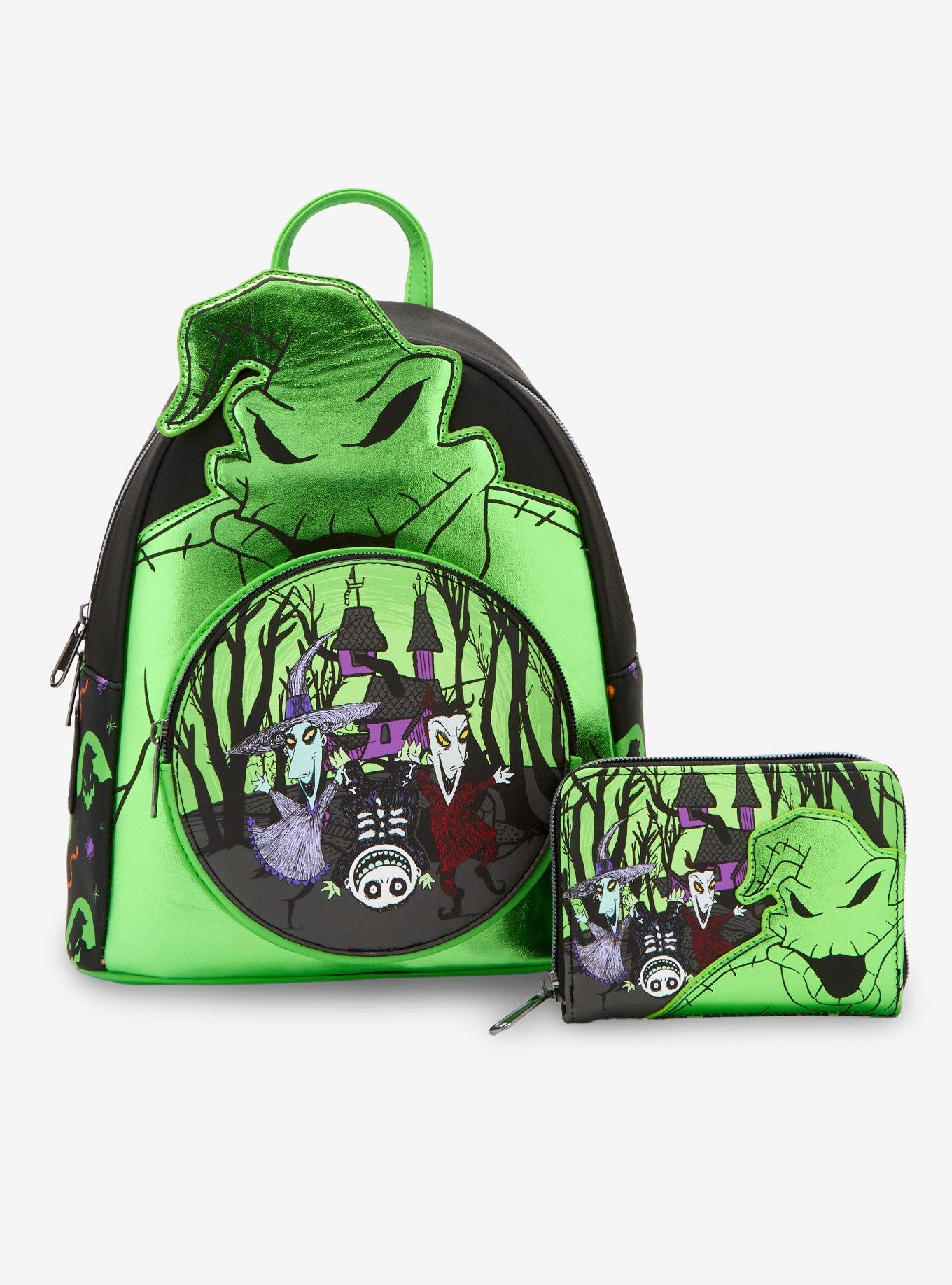 Loungefly The Nightmare Before Christmas Oogie Boogie Metallic Mini Zipper Wallet, , alternate