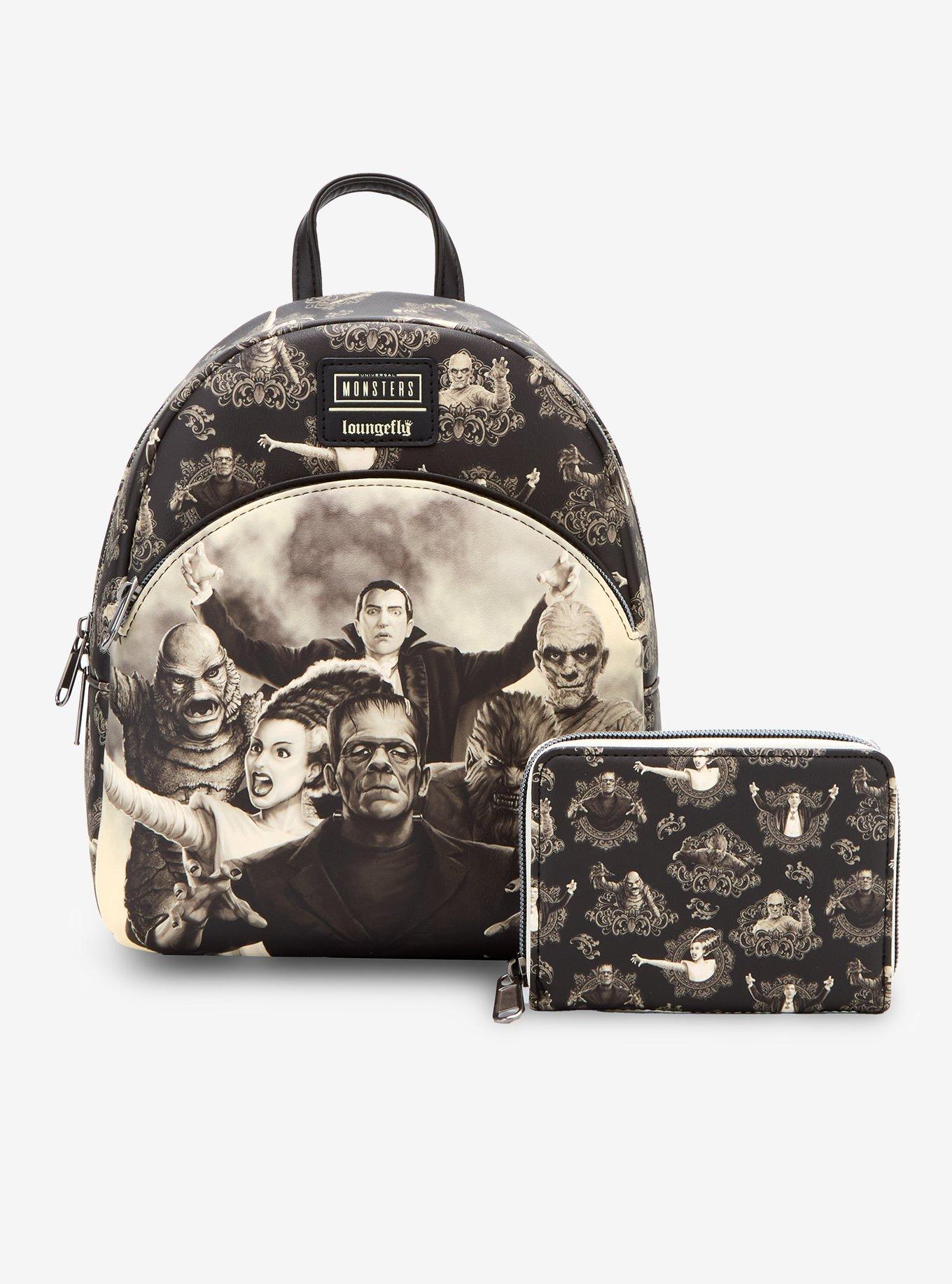 Loungefly Universal Monsters Sepia Mini Backpack, , alternate