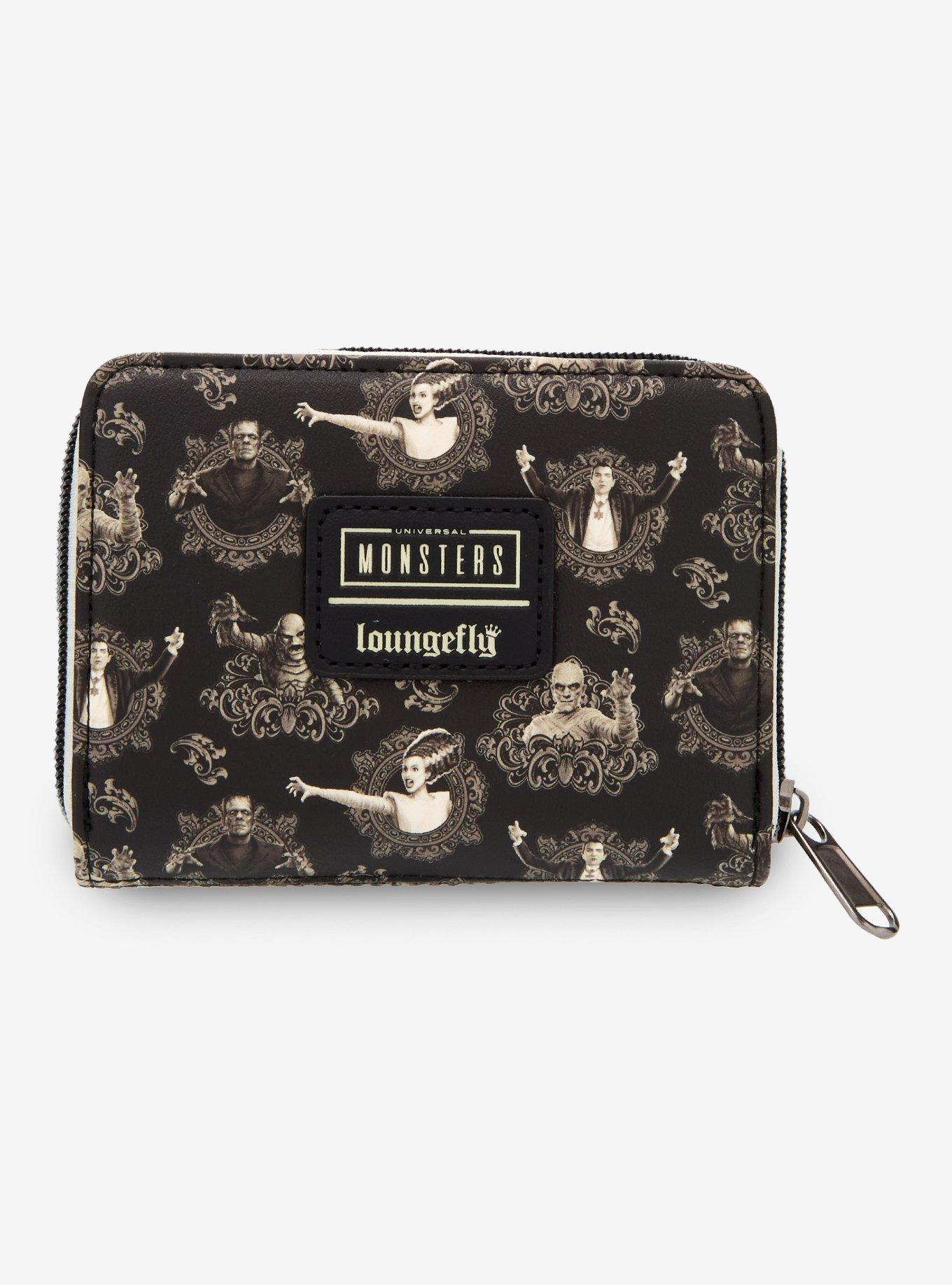 Loungefly Universal Monsters Sepia Mini Zipper Wallet, , alternate