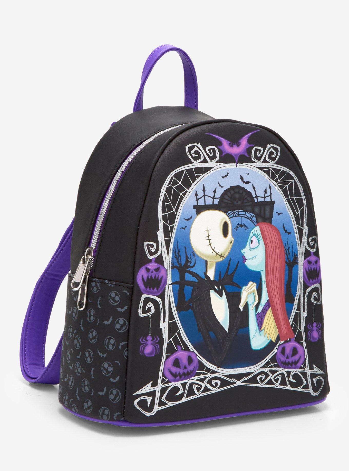 Loungefly The Nightmare Before Christmas Jack & Sally Pumpkin Frame Mini Backpack, , hi-res