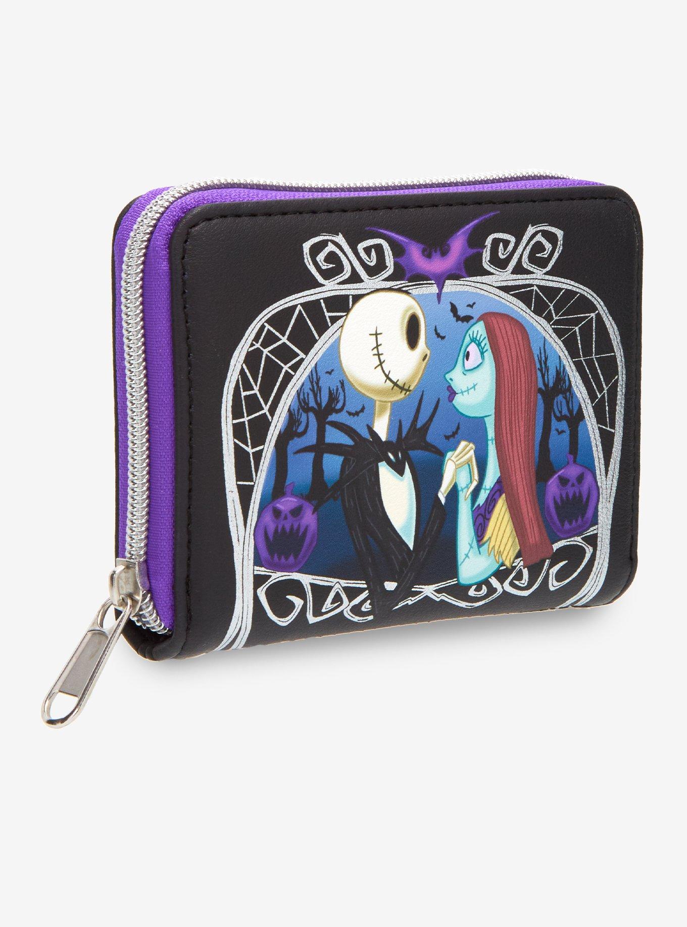 Loungefly The Nightmare Before Christmas Jack & Sally Pumpkin Frame Mini Zipper Wallet, , hi-res