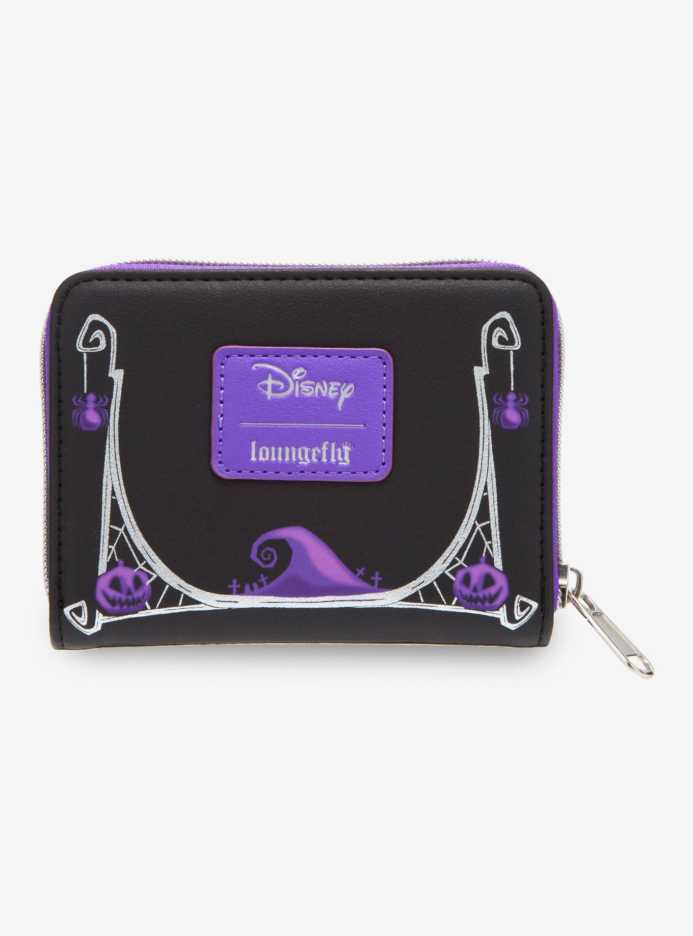 Loungefly The Nightmare Before Christmas Jack & Sally Pumpkin Frame Mini Zipper Wallet, , alternate