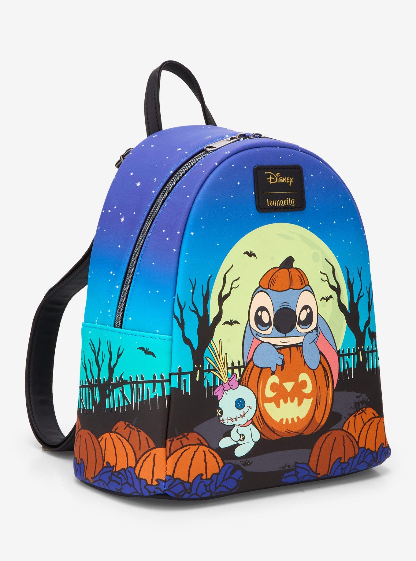Loungefly Disney Stitch Pumpkin Glow-In-The-Dark Mini Backpack, , alternate