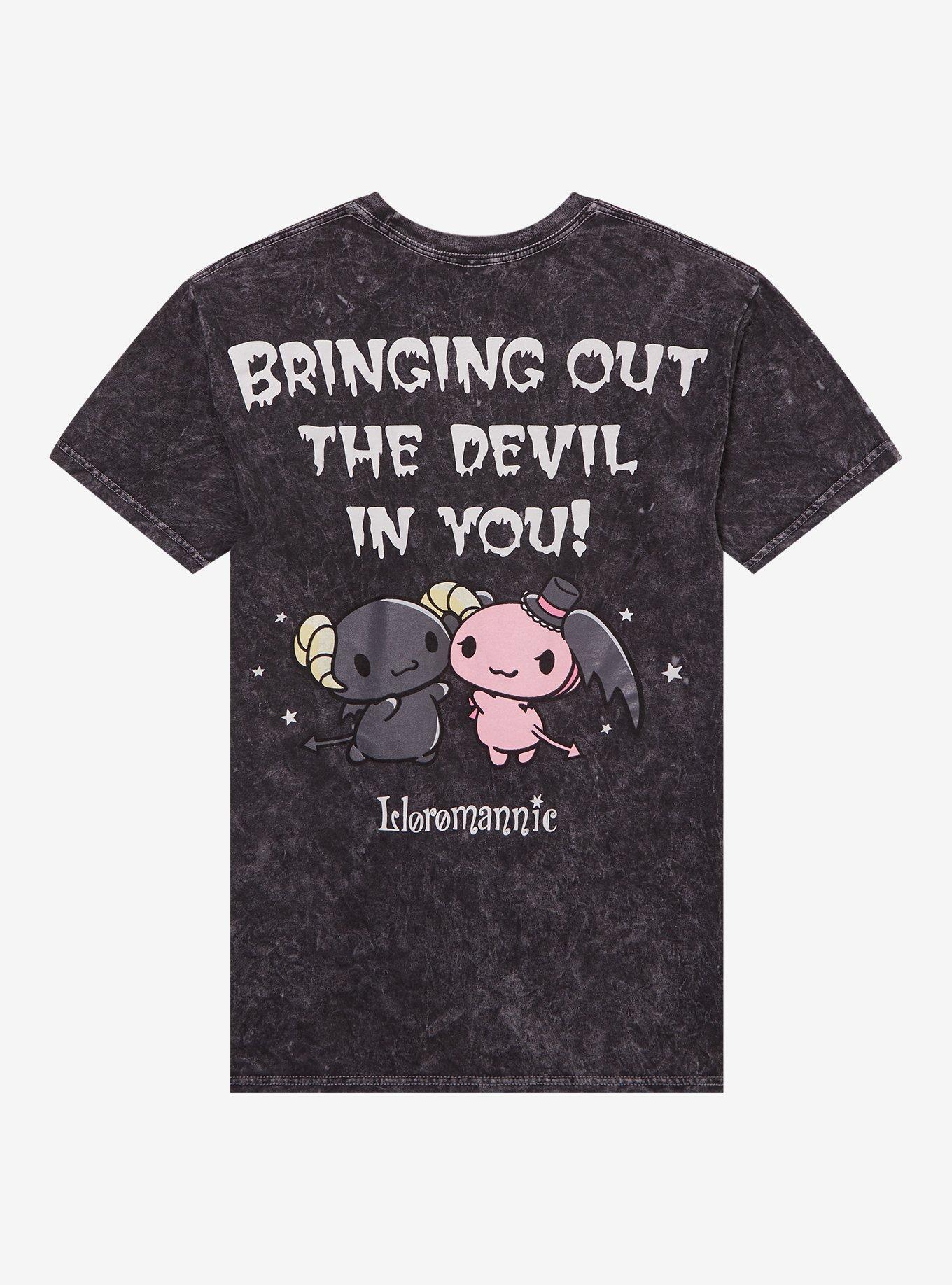 Lloromannic Bring Out The Devil Mineral Wash T-Shirt, , hi-res
