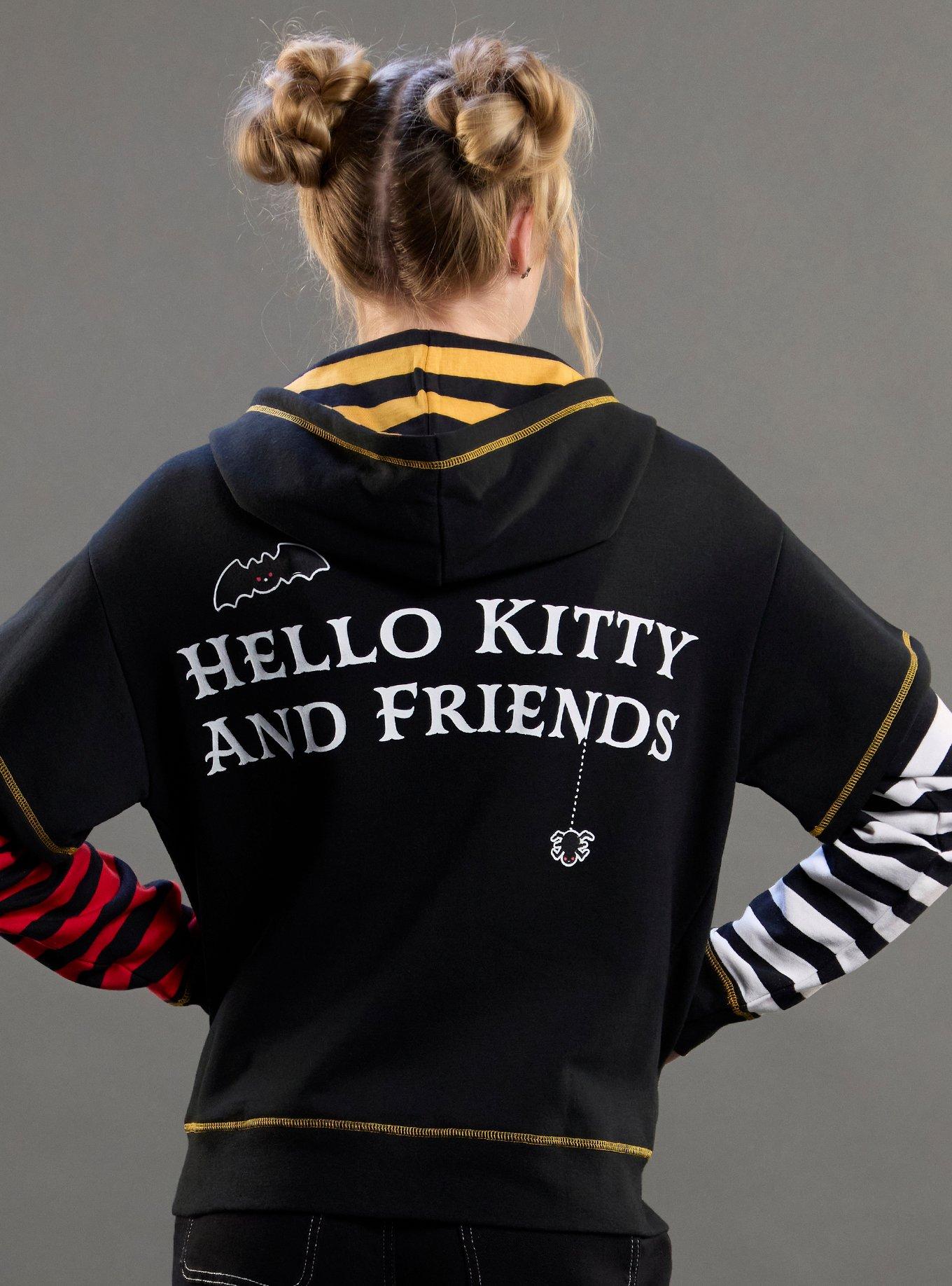 Hello Kitty And Friends Halloween Stripe Twofer Girls Hoodie, , hi-res
