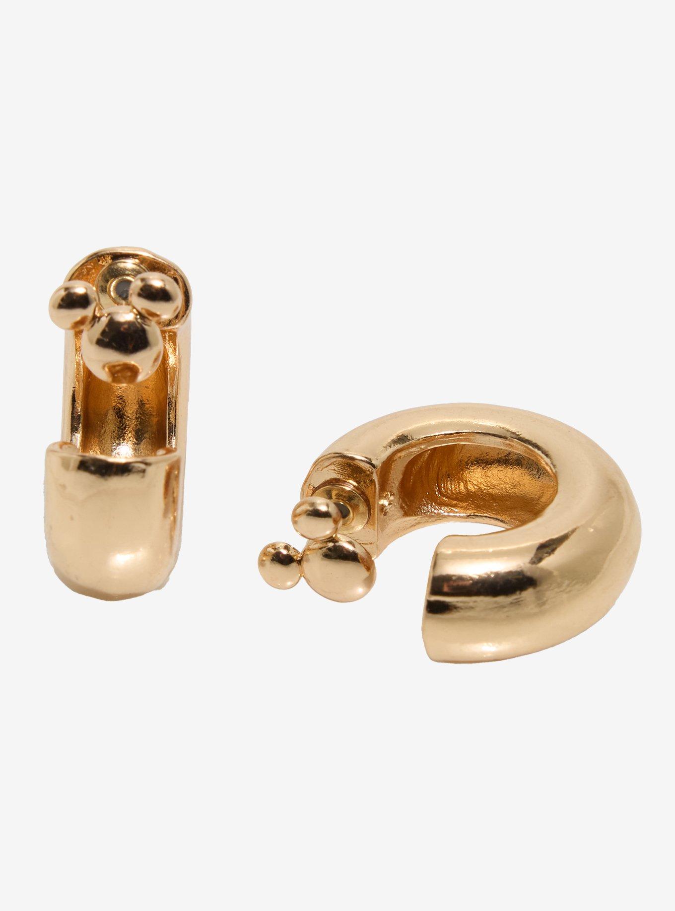 Our Universe Disney Mickey Mouse Chunky Hoop Earrings &mdash; BoxLunch Exclusive, , alternate