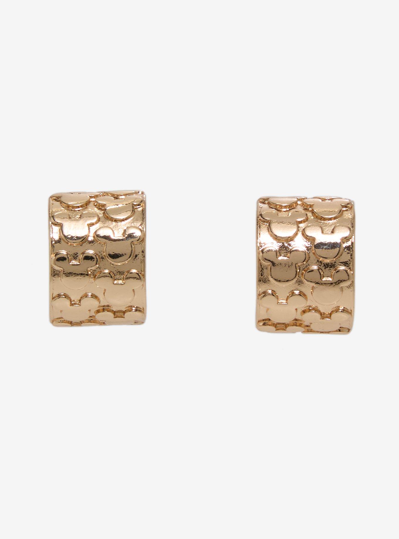 Our Universe Disney Mickey Mouse Embossed Earrings &mdash; BoxLunch Exclusive, , alternate