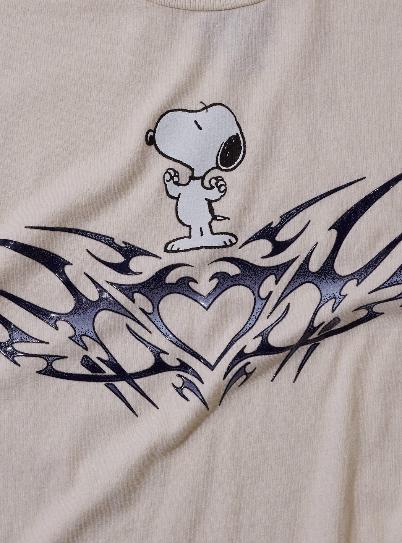 Peanuts Snoopy Heart Metal Puff Print T-Shirt, , hi-res