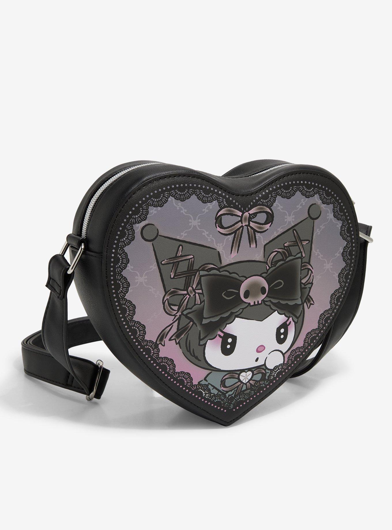 Loungefly Kuromi Lolita Heart Crossbody Bag, , hi-res