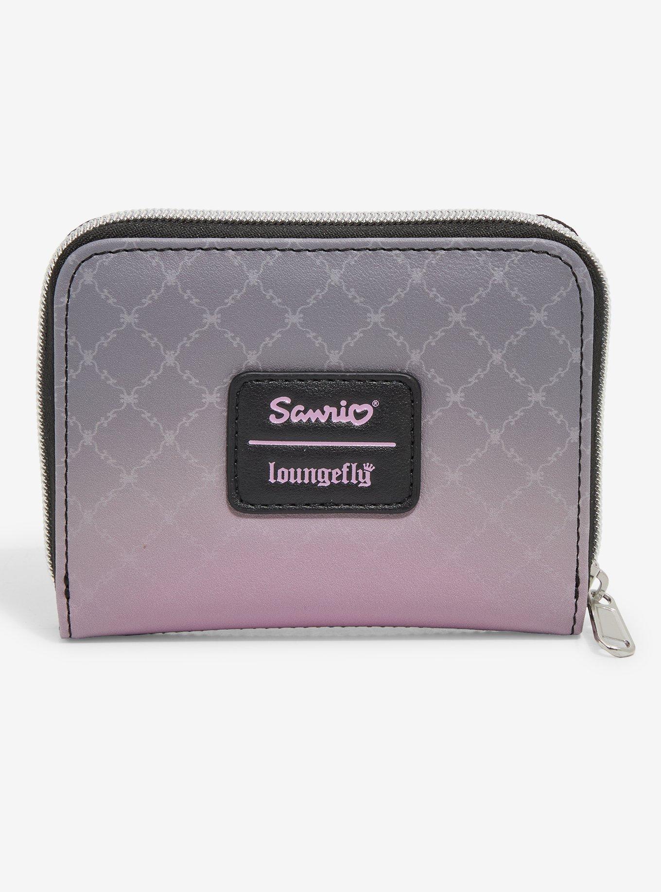 Loungefly Kuromi Lolita Heart Mini Zipper Wallet, , alternate