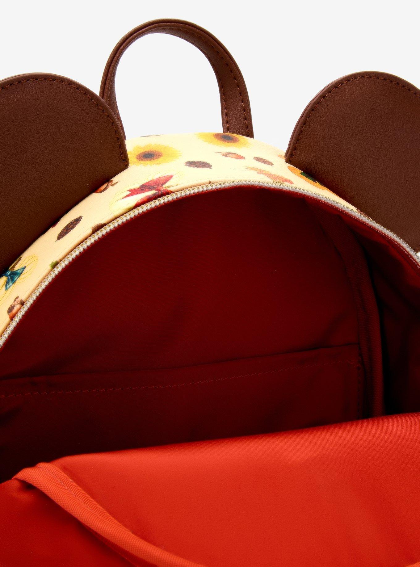 Loungefly Disney Minnie Mouse Fall Pumpkin Mini Backpack, , alternate