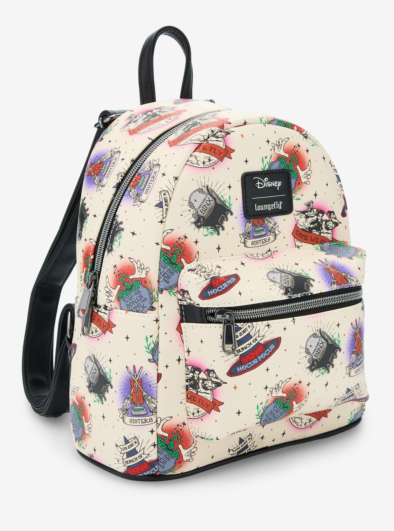 Loungefly Disney Hocus Pocus Tattoo Icons Mini Backpack, , hi-res