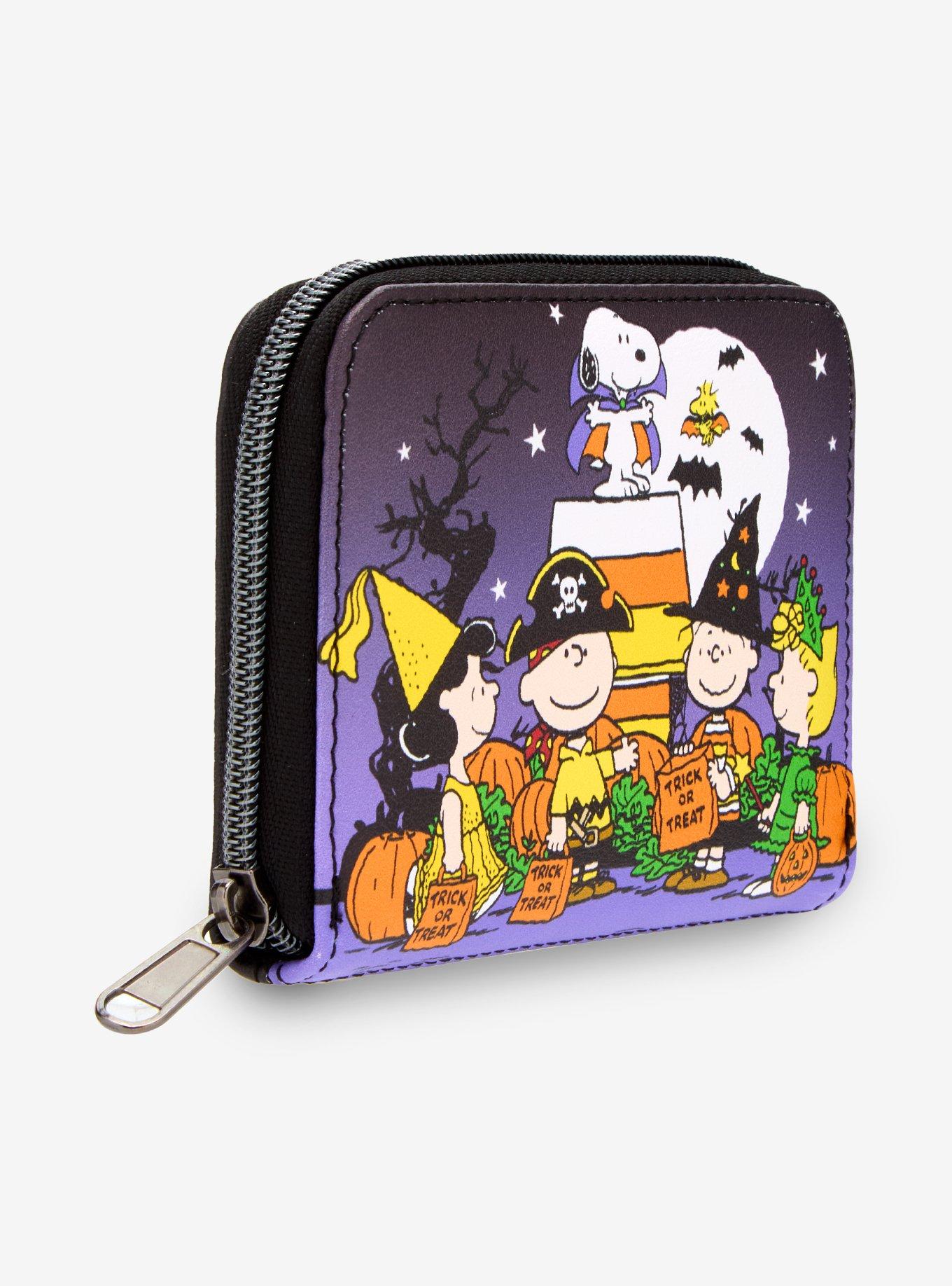 Loungefly Peanuts Halloween Trick-Or-Treat Mini Zipper Wallet, , hi-res
