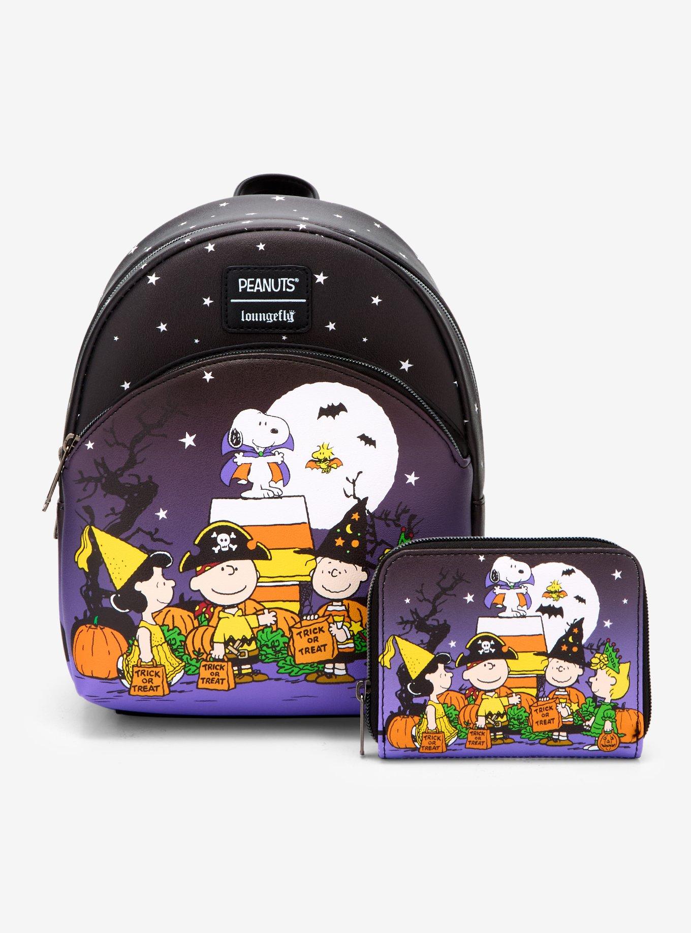 Loungefly Peanuts Halloween Trick-Or-Treat Mini Zipper Wallet, , alternate