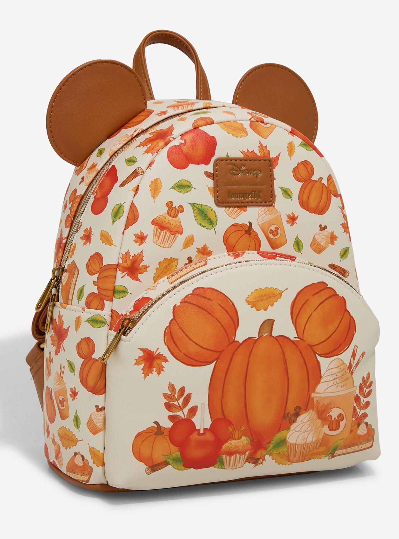 Loungefly Disney Mickey Mouse Pumpkin Fall Treats Scented Mini Backpack, , hi-res