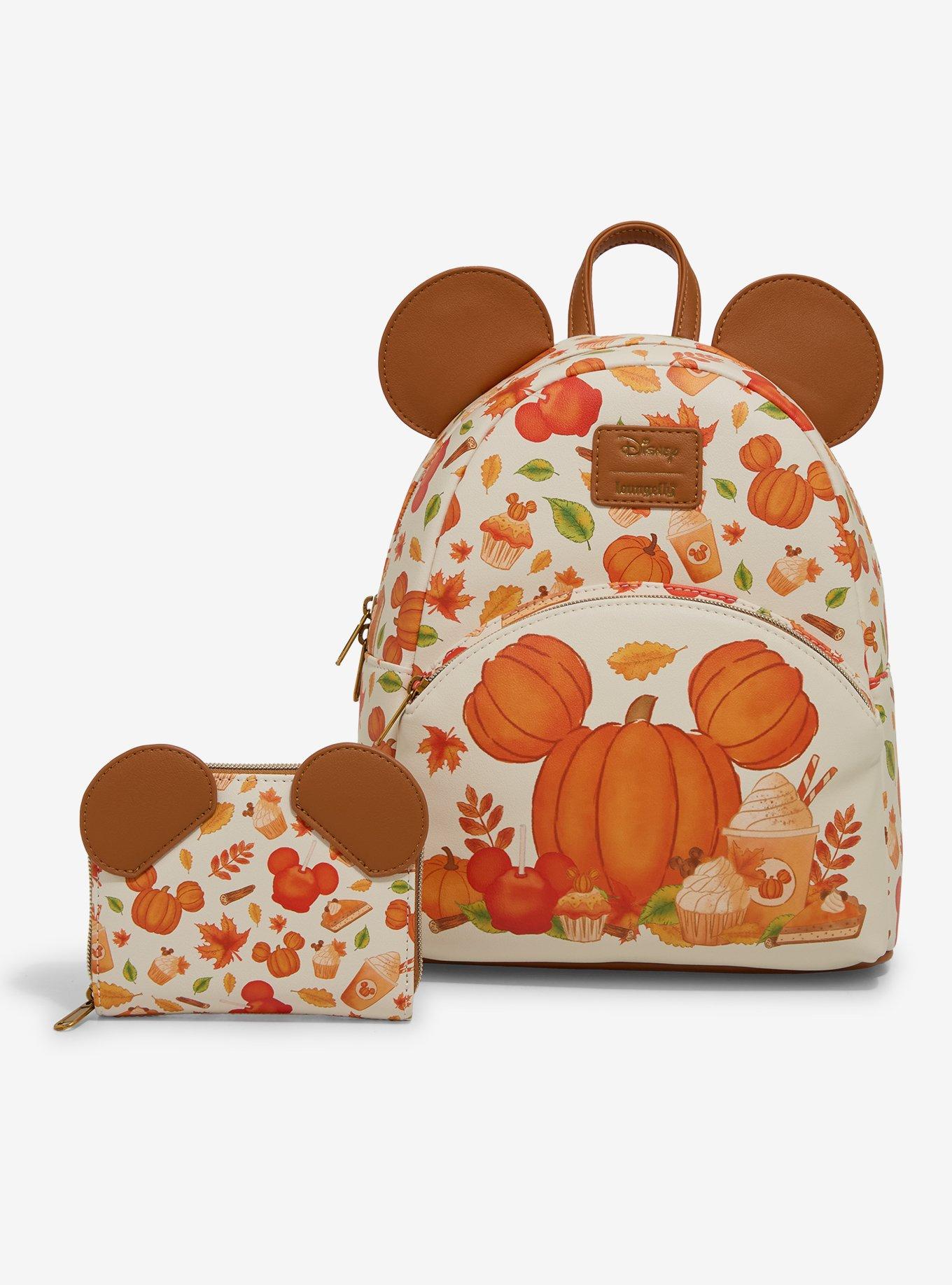 Loungefly Disney Mickey Mouse Pumpkin Fall Treats Scented Mini Backpack, , alternate