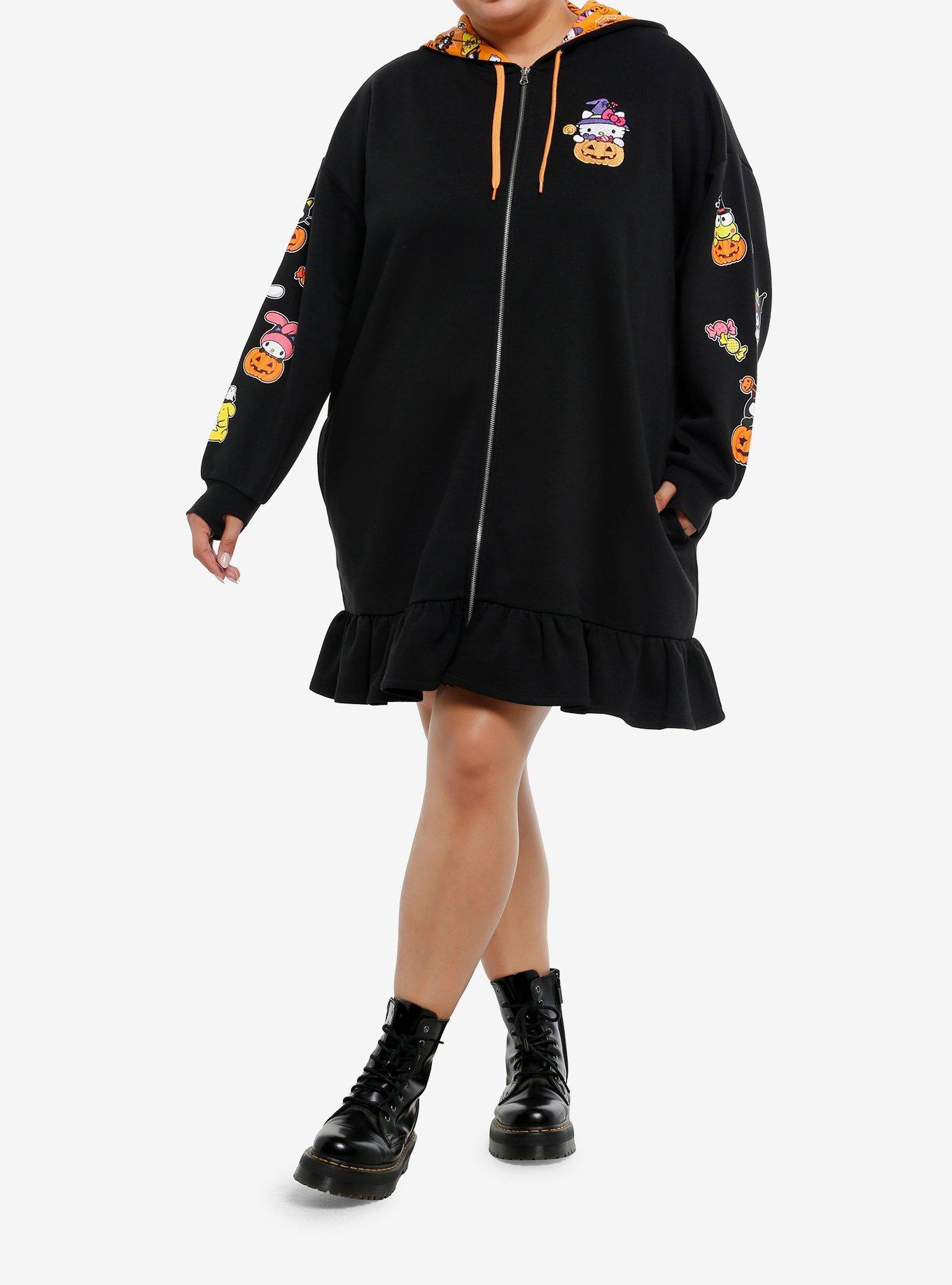 Hello Kitty And Friends Halloween Hoodie Dress Plus Size, , hi-res