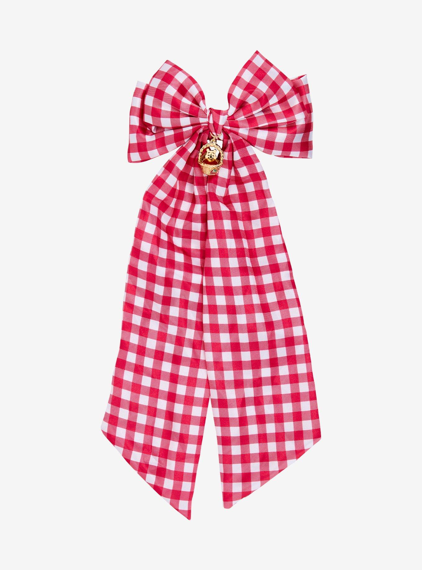 Disney Winnie the Pooh Gingham Hair Bow — BoxLunch Exclusive, , hi-res