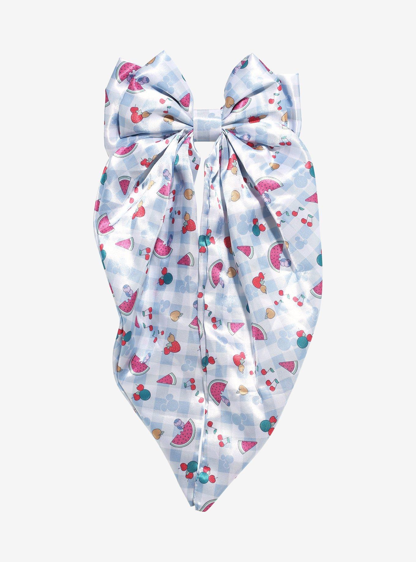 Disney Mickey Mouse Fruit Satin Hair Bow - BoxLunch Exclusive, , hi-res