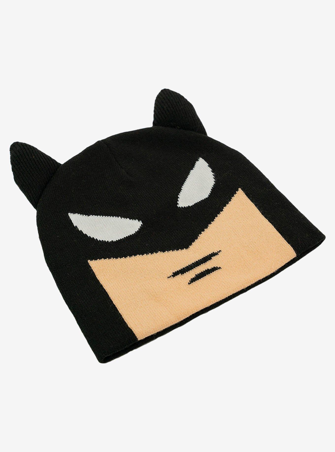 DC Comics Batman The Animated Series Face Acrylic Knit Beanie With Ears, , alternate