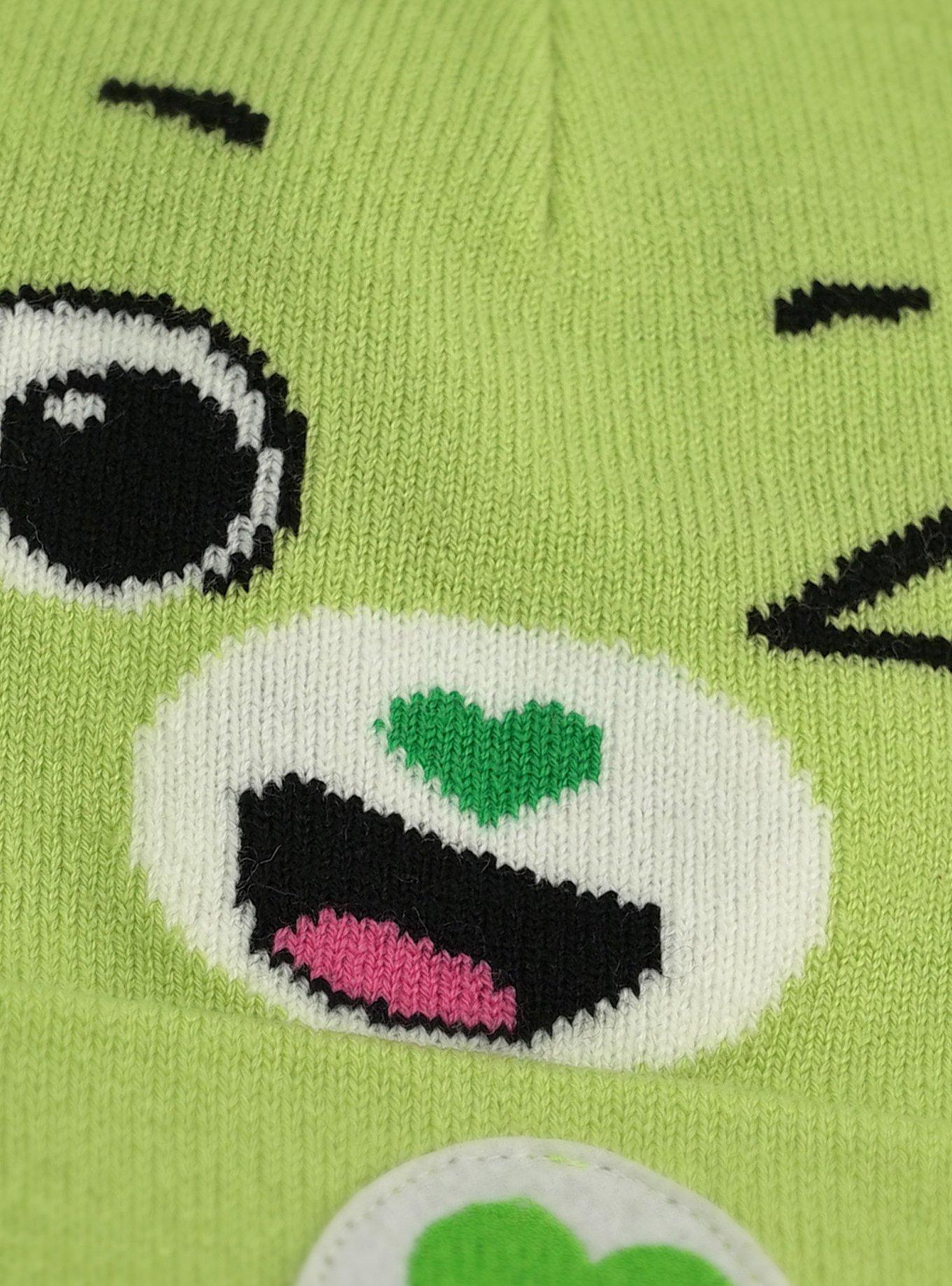 Care Bears Good Luck Bear Face Acrylic Knit Beanie With Ears