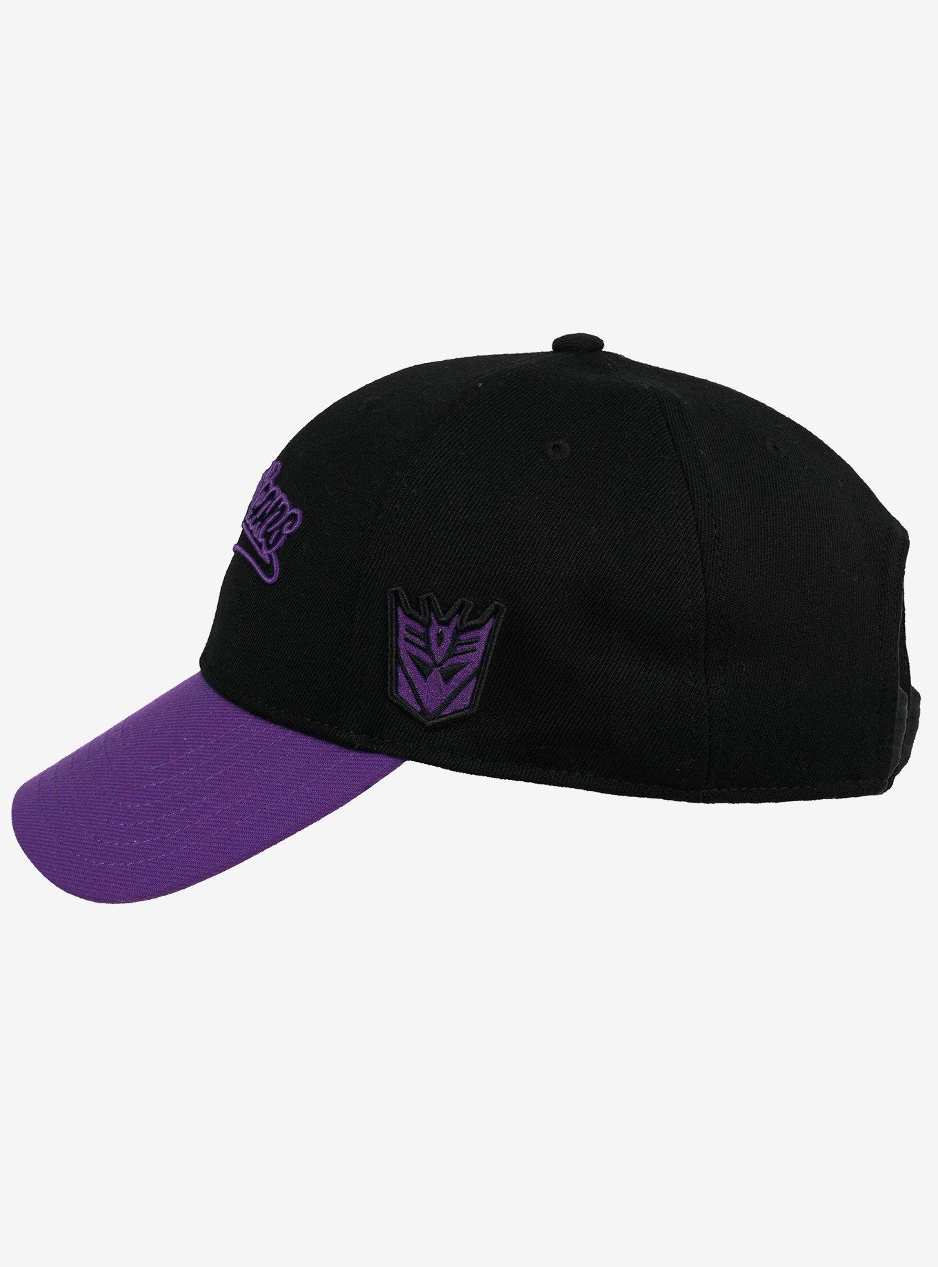 Transformers Decepticons Tail Script 5 Panel Structured Baseball Cap, , alternate