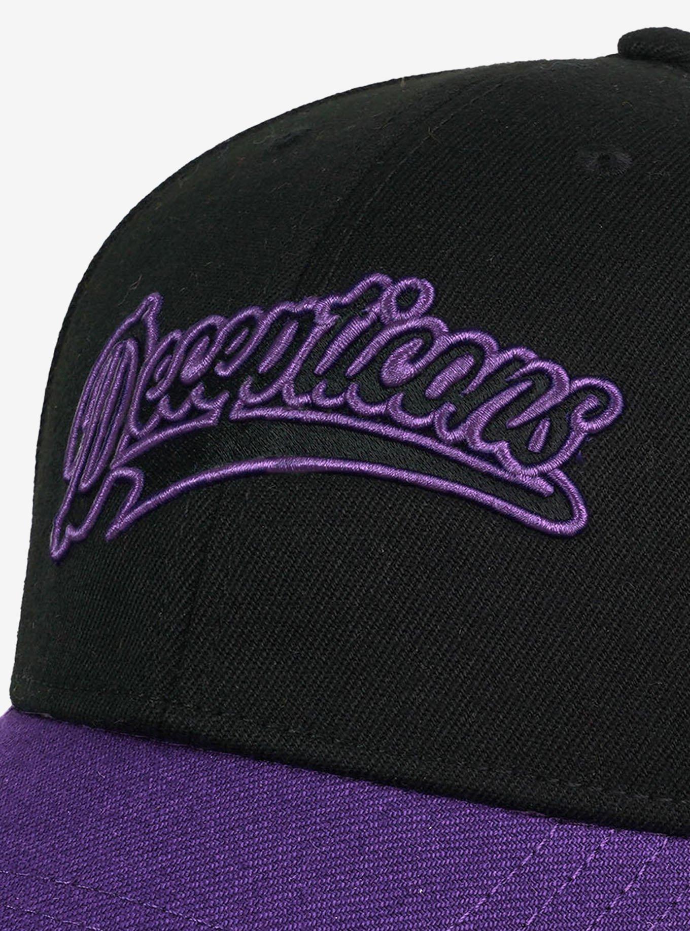 Transformers Decepticons Tail Script 5 Panel Structured Baseball Cap, , alternate