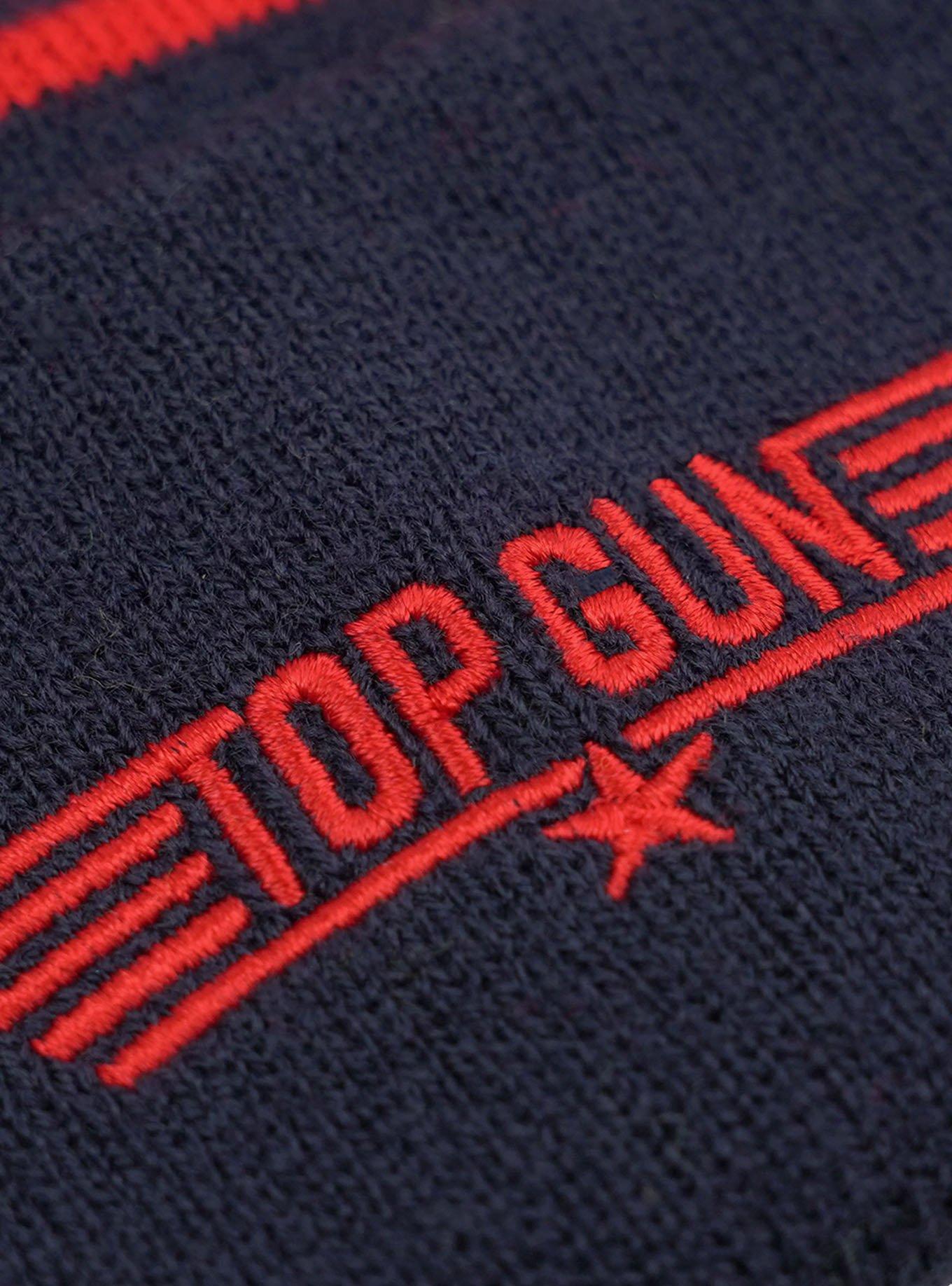 Top Gun Knit Acrylic Knit Beanie With Pom, , alternate