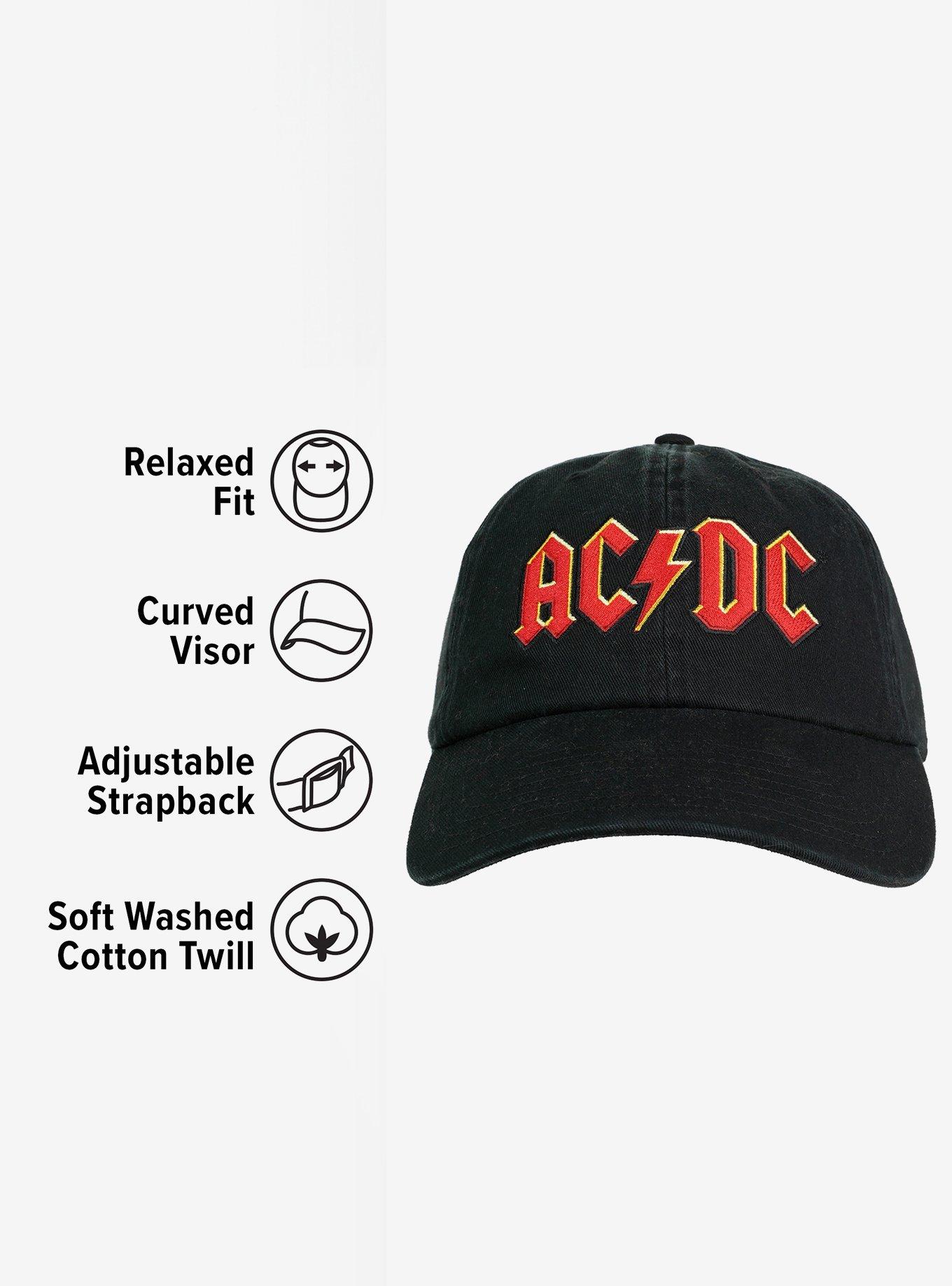 AC/DC 3D Logo Adult Dad Cap, , hi-res