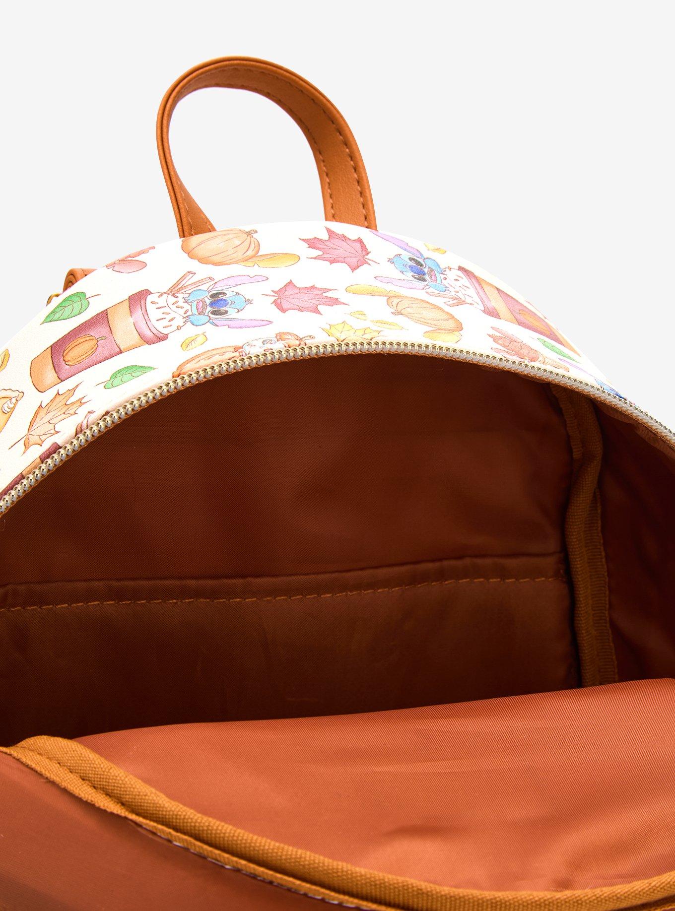 Loungefly Disney Stitch Pumpkin Spice Latte Mini Backpack, , alternate