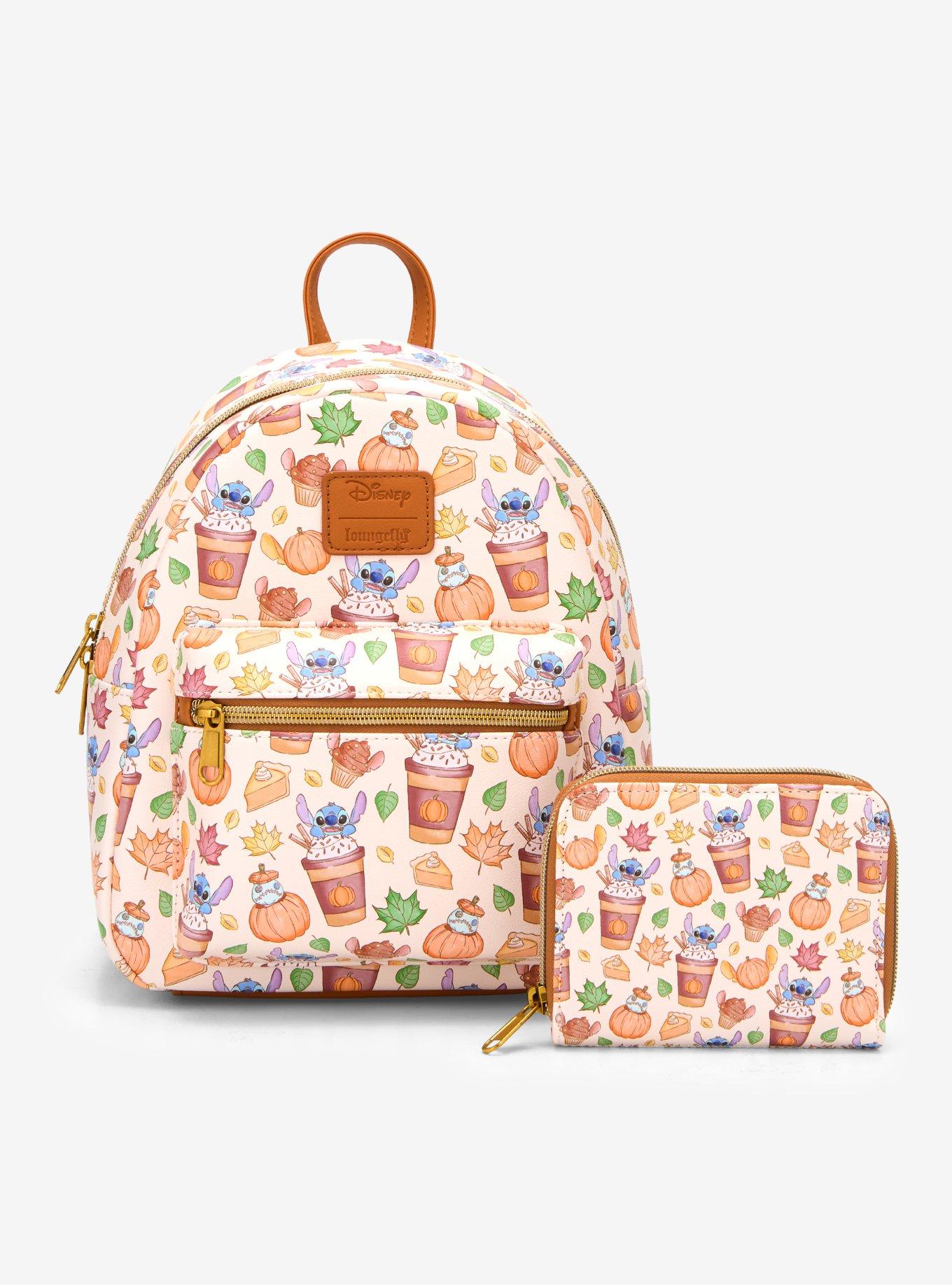 Loungefly Disney Stitch Pumpkin Spice Latte Mini Backpack, , alternate