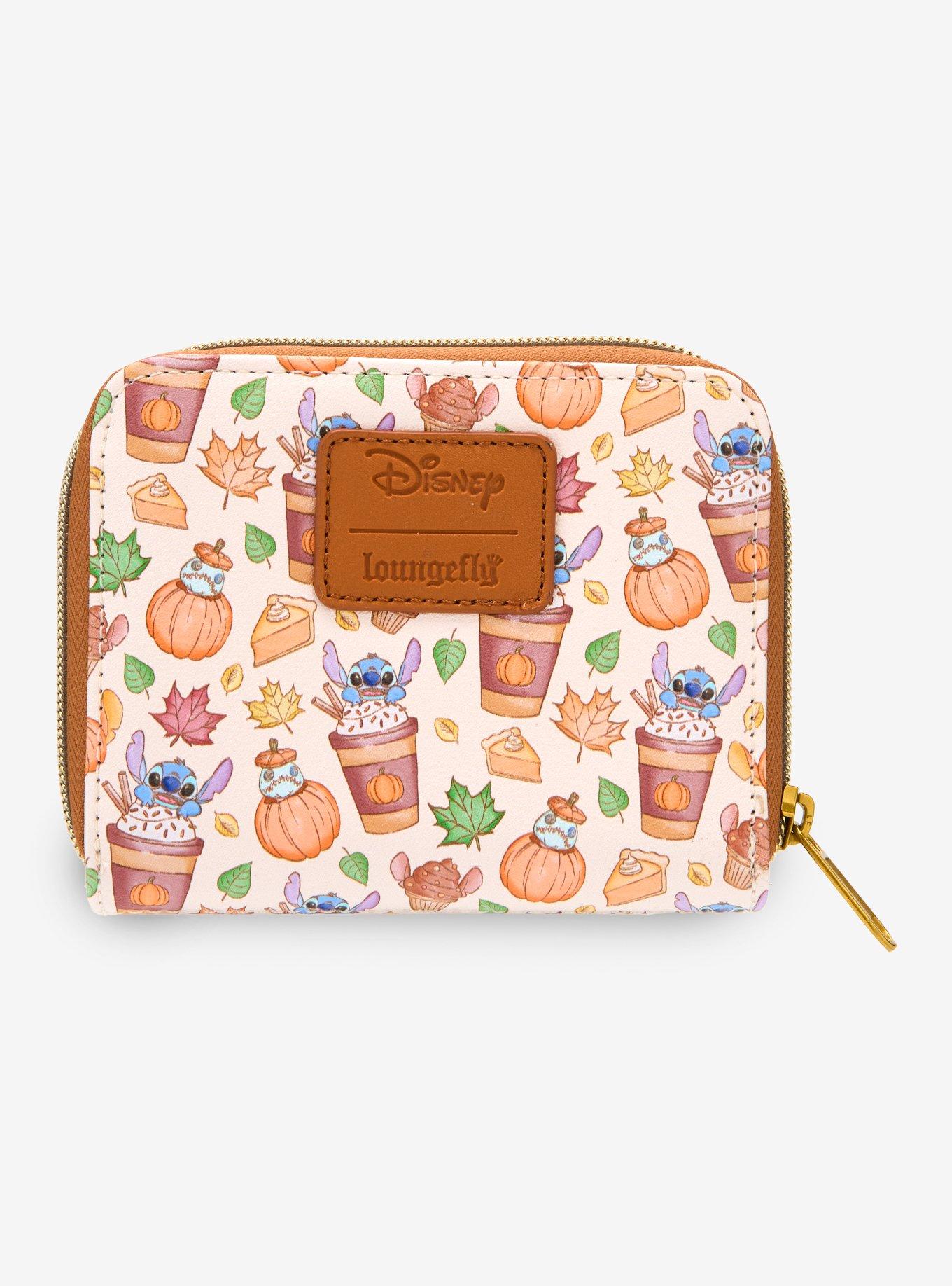 Loungefly Disney Stitch Pumpkin Spice Latte Mini Zipper Wallet, , alternate