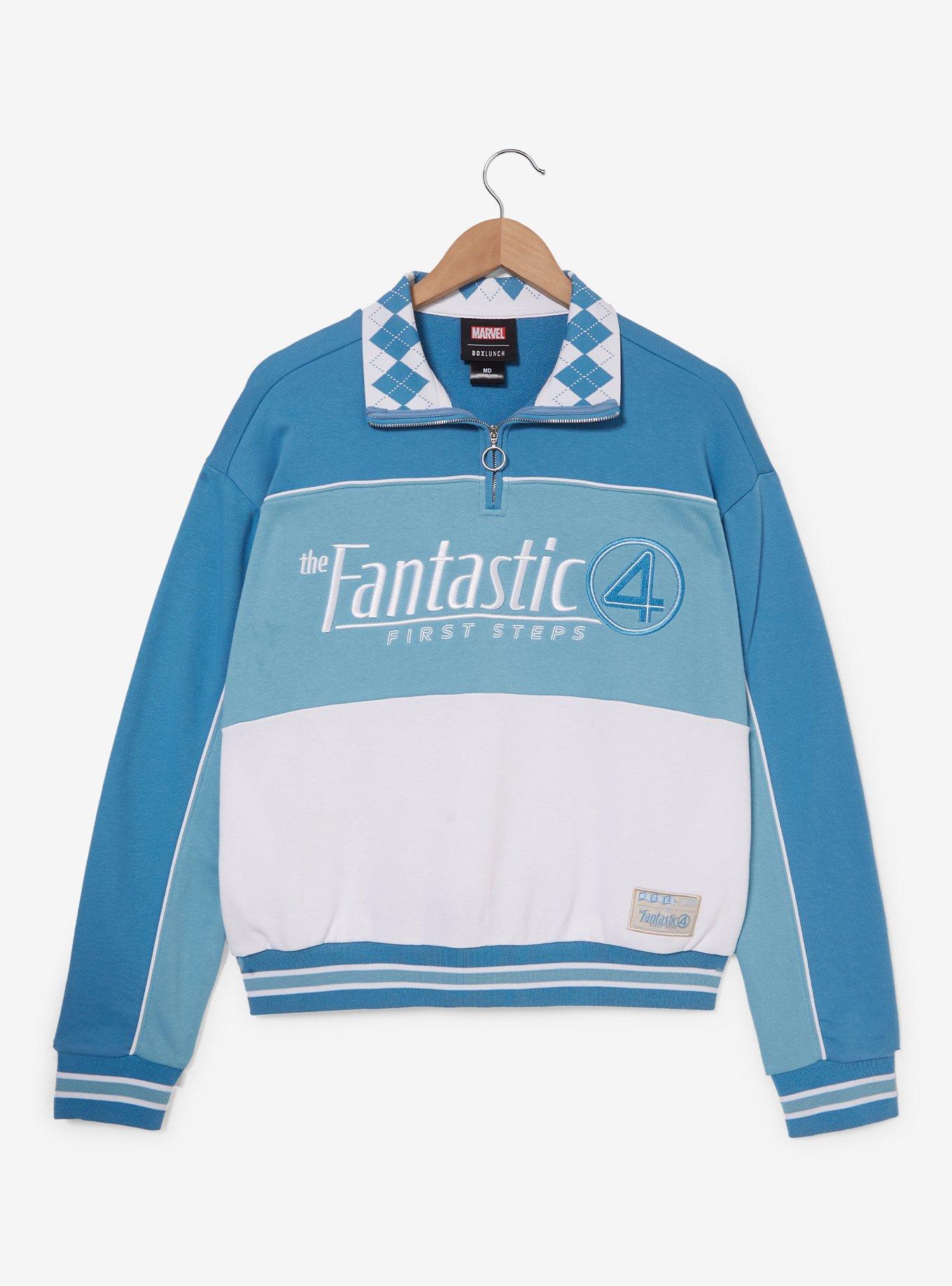 Marvel The Fantastic Four: First Steps Women's Quarter Zip Crewneck - BoxLunch Exclusive, , hi-res