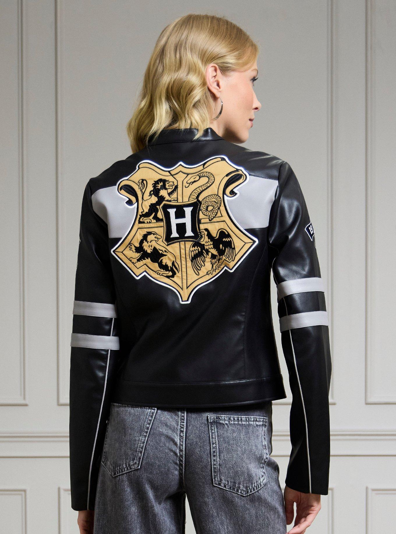 Harry Potter Hogwarts Moto Women's Faux Leather Jacket - BoxLunch Exclusive, , hi-res