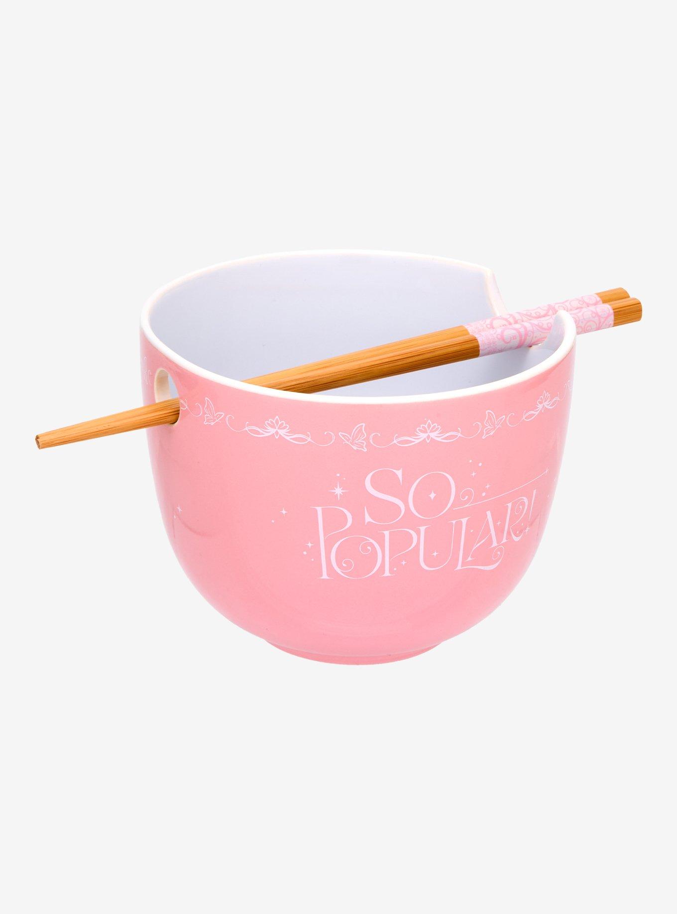 Wicked Glinda So Popular Ramen Bowl with Chopsticks, , hi-res