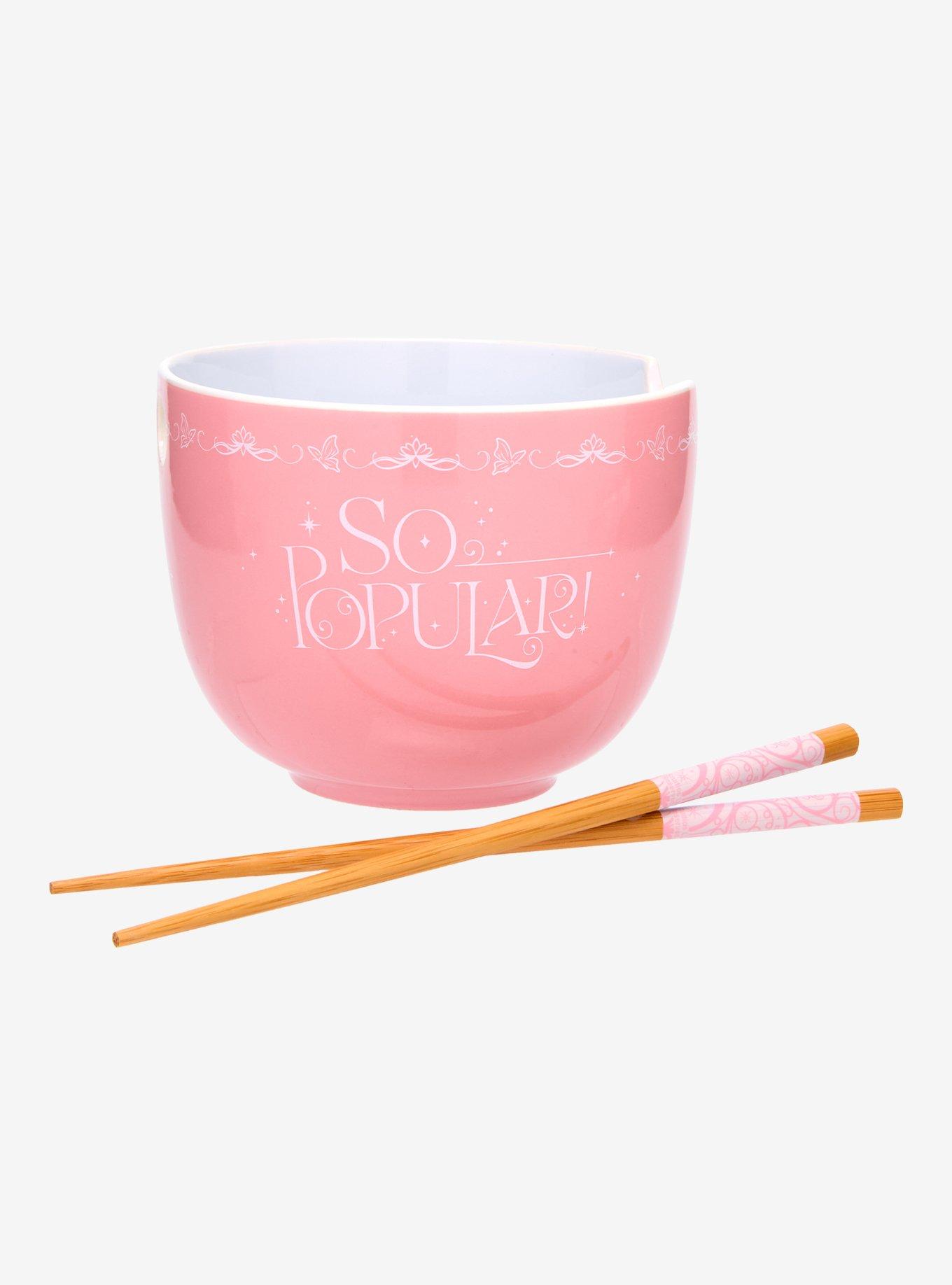 Wicked Glinda So Popular Ramen Bowl with Chopsticks, , alternate