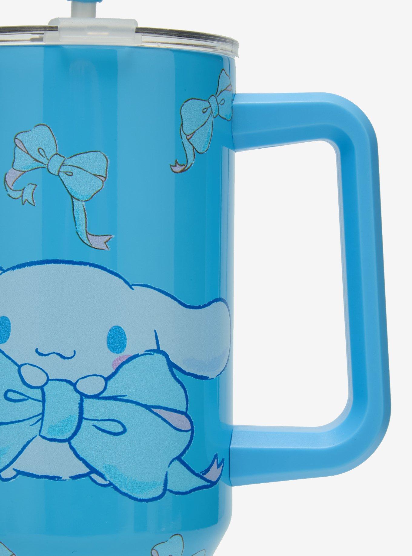 Sanrio Cinnamoroll Bow Charm Straw Tumbler With Handle — BoxLunch Exclusive, , hi-res