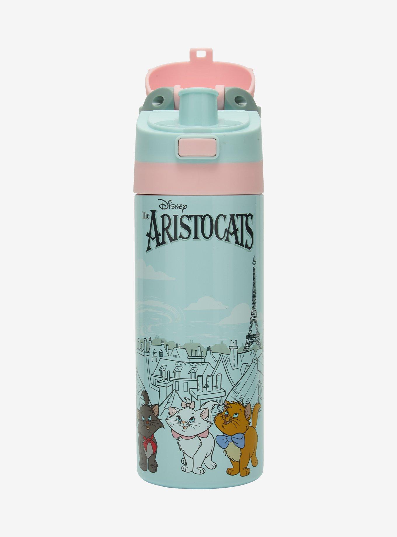 Disney The Aristocats Kittens Paris Skyline Water Bottle - BoxLunch Exclusive, , hi-res