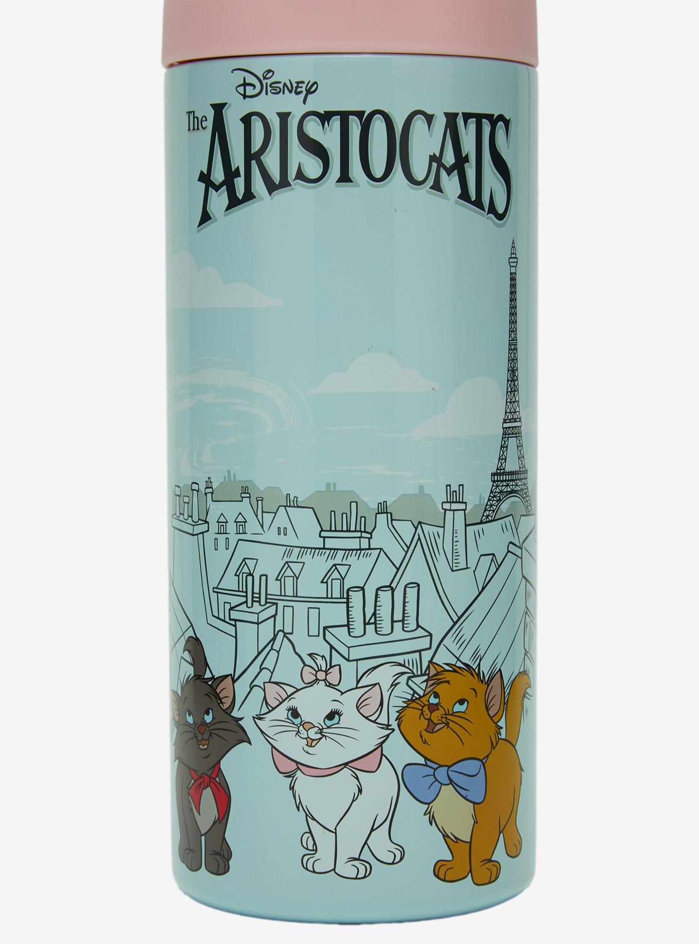 Disney The Aristocats Kittens Paris Skyline Water Bottle - BoxLunch Exclusive, , alternate