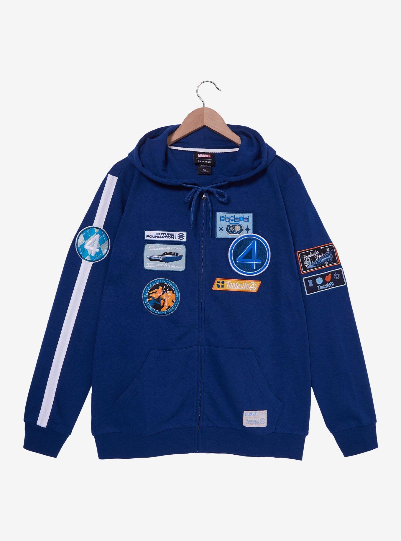 Marvel The Fantastic Four: First Steps Icon Patches Hoodie - BoxLunch Exclusive, , hi-res