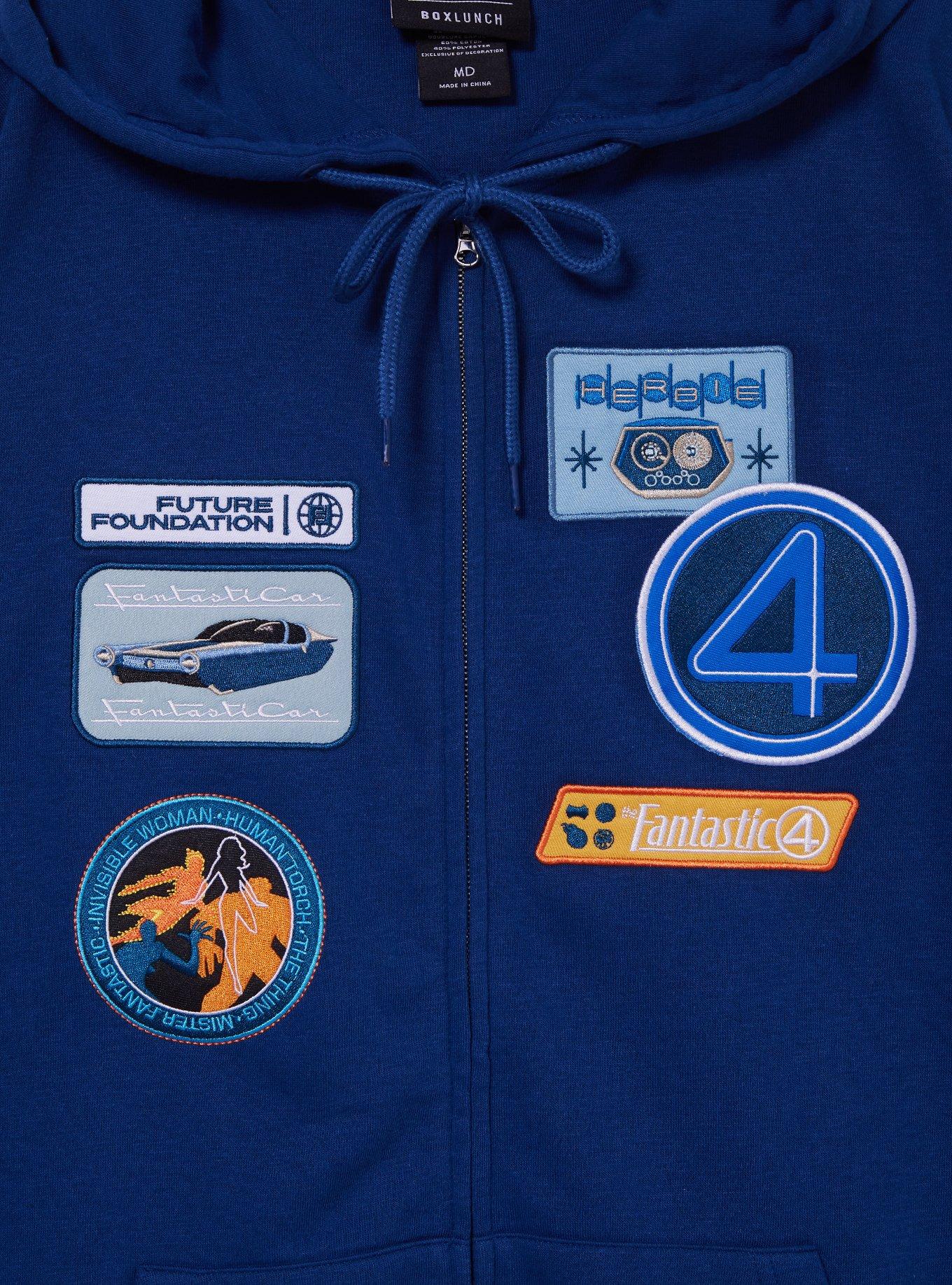 Marvel The Fantastic Four: First Steps Icon Patches Hoodie - BoxLunch Exclusive, , alternate