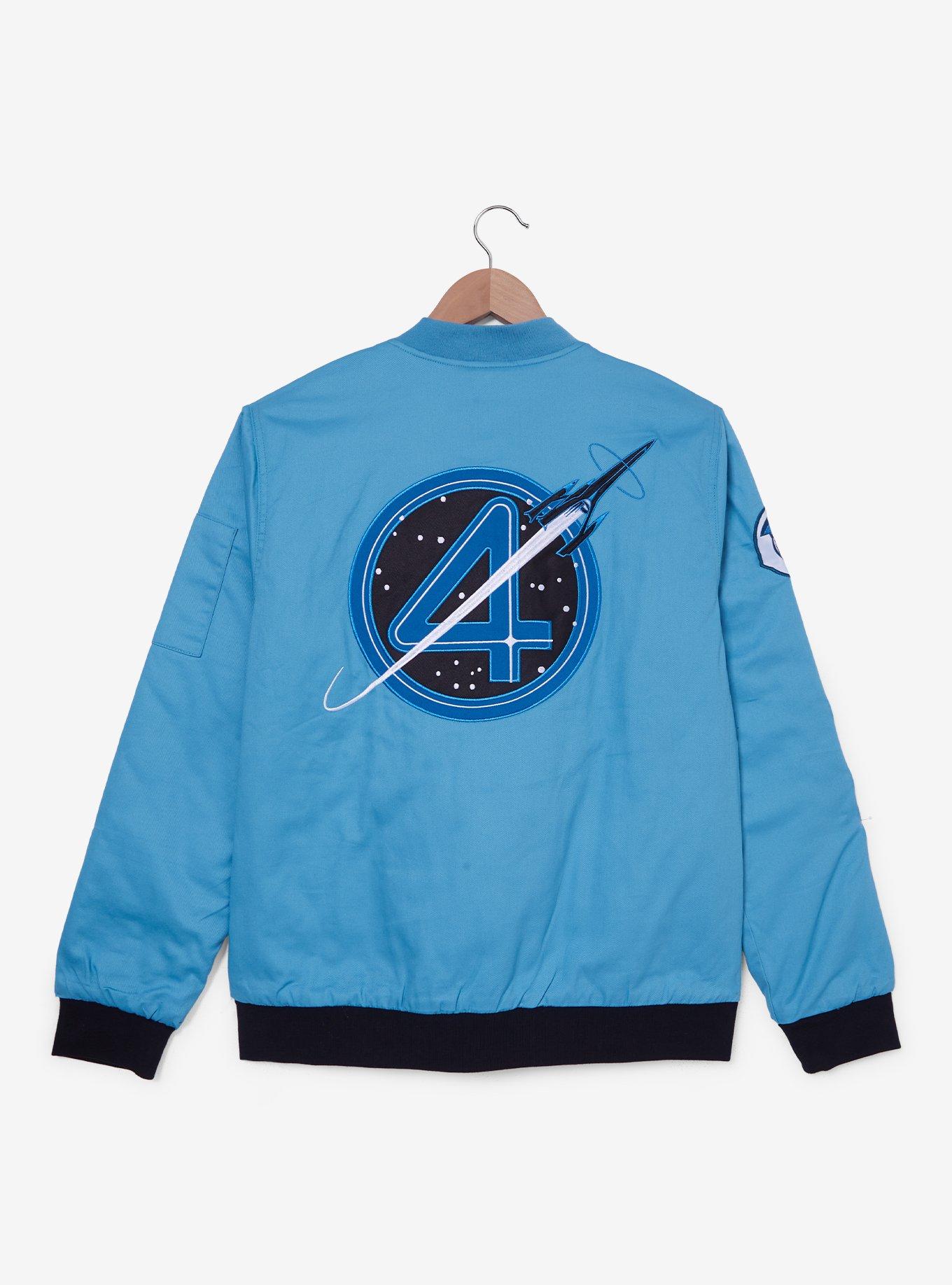 Marvel The Fantastic Four: First Steps Flight Jacket — BoxLunch Exclusive, BLUE, alternate