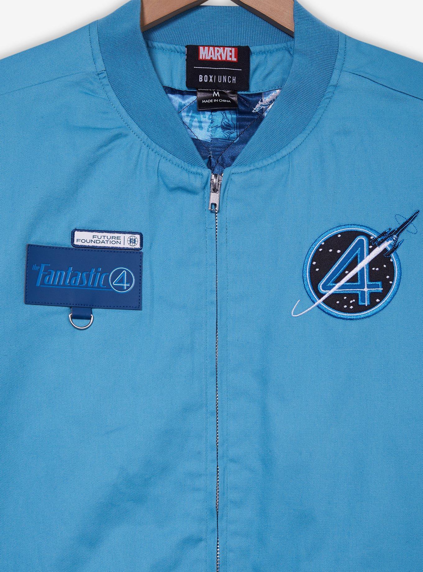 Marvel The Fantastic Four: First Steps Flight Jacket — BoxLunch Exclusive, BLUE, alternate