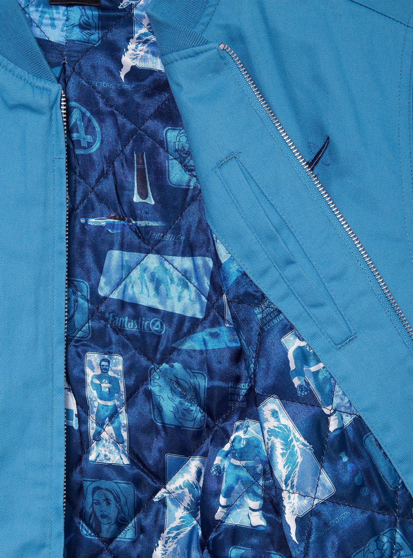 Marvel The Fantastic Four: First Steps Flight Jacket — BoxLunch Exclusive, BLUE, alternate