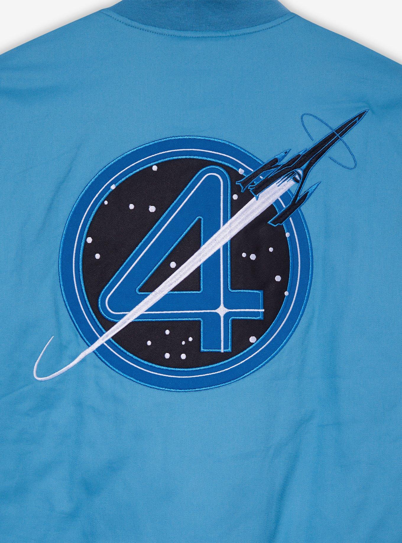 Marvel The Fantastic Four: First Steps Flight Jacket — BoxLunch Exclusive, BLUE, alternate
