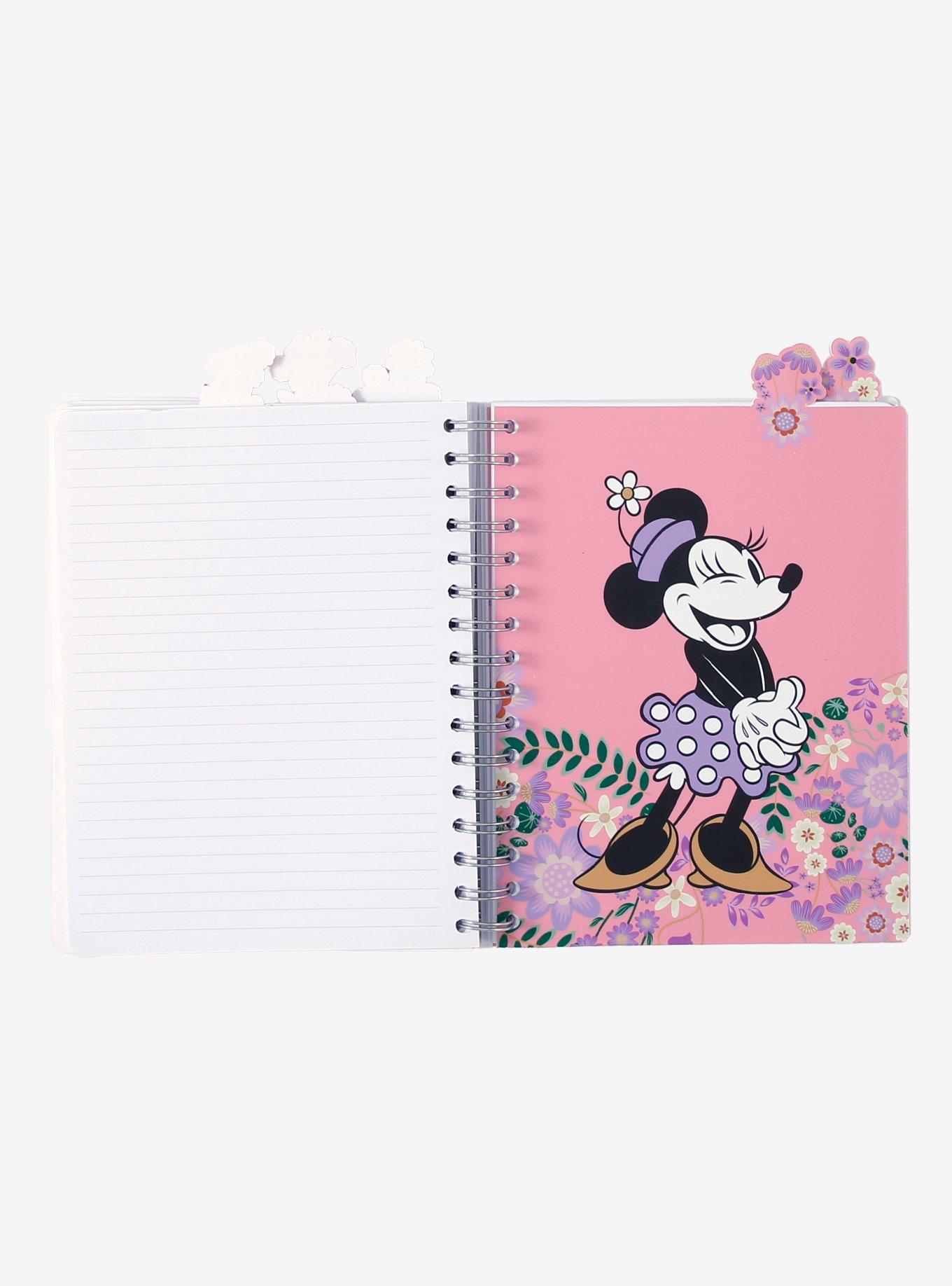 Disney Minnie Mouse Floral Figural Tab Journal - BoxLunch Exclusive, , hi-res