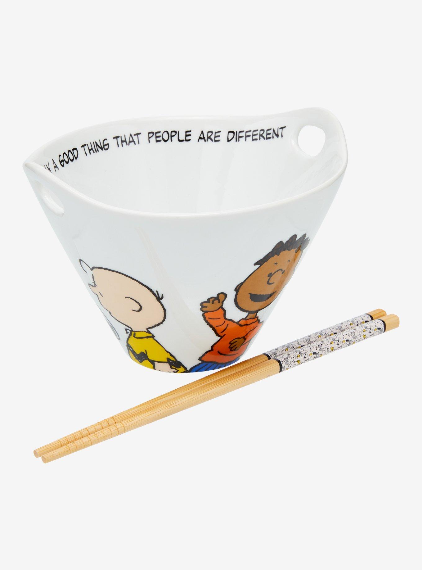 Peanuts Gang Ramen Bowl with Chopsticks, , hi-res